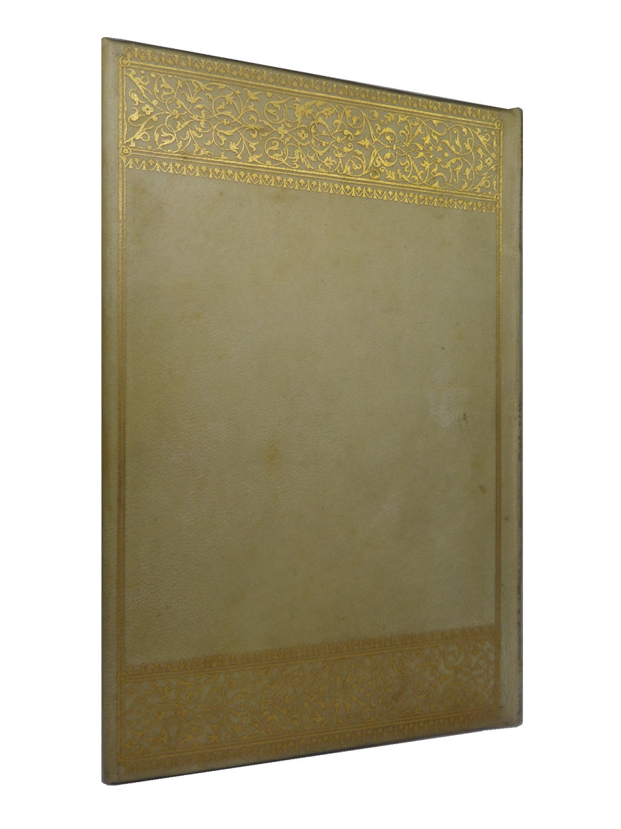 LA VITA NUOVA BY DANTE ALIGHIERI 1892 FINE VELLUM BINDING BY GIULIO GI ...