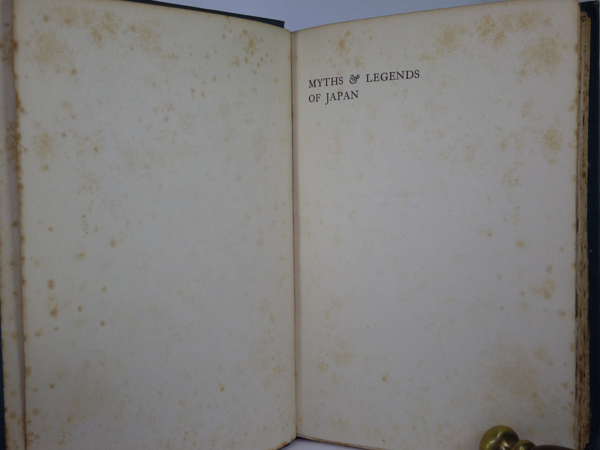 MYTHS AND LEGENDS OF JAPAN BY F. HADLAND DAVIS 1912 FIRST EDITION – MFR ...