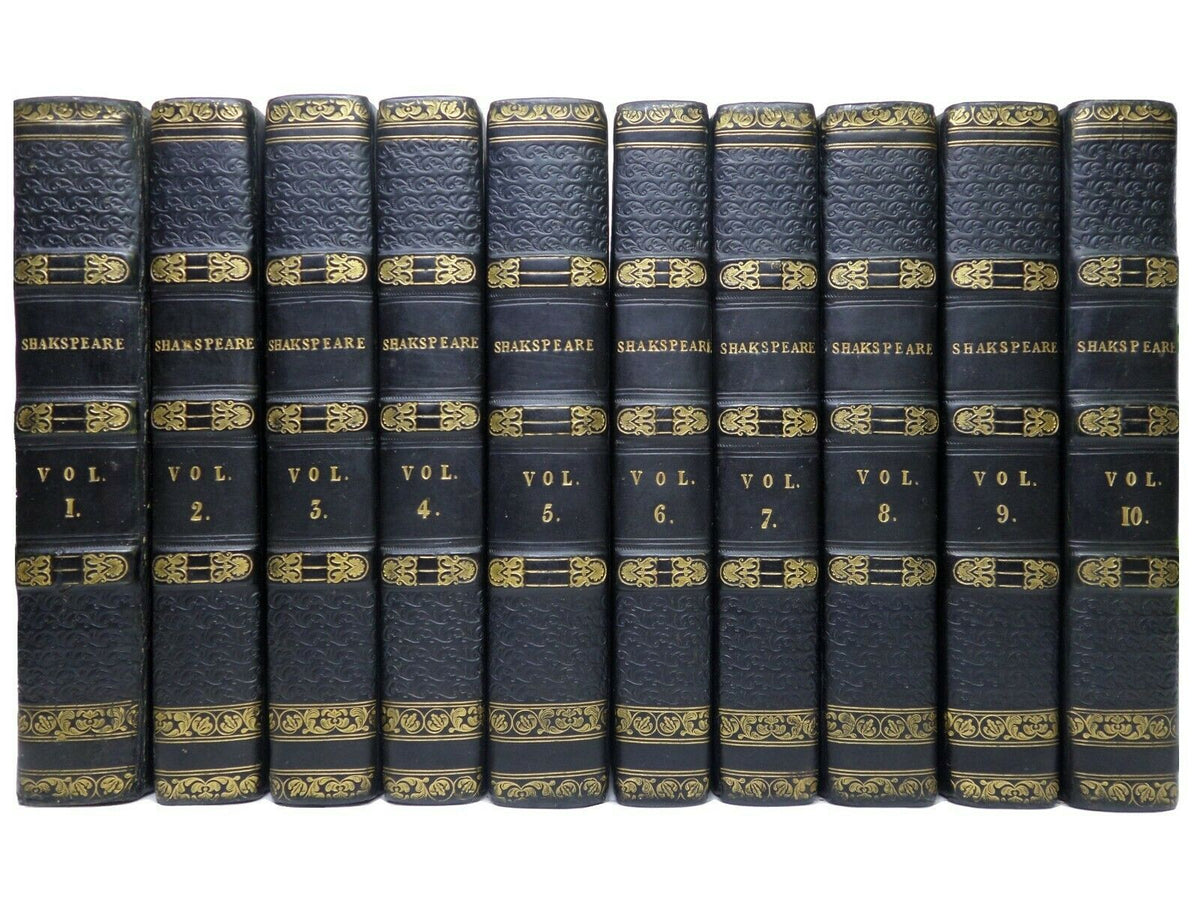 THE　MFR　PLAYS　TEN　OF　FINE　IN　1823　WILLIAM　SHAKESPEARE　VOLUMES　–　GEORGIAN　BIN　Rare　Books