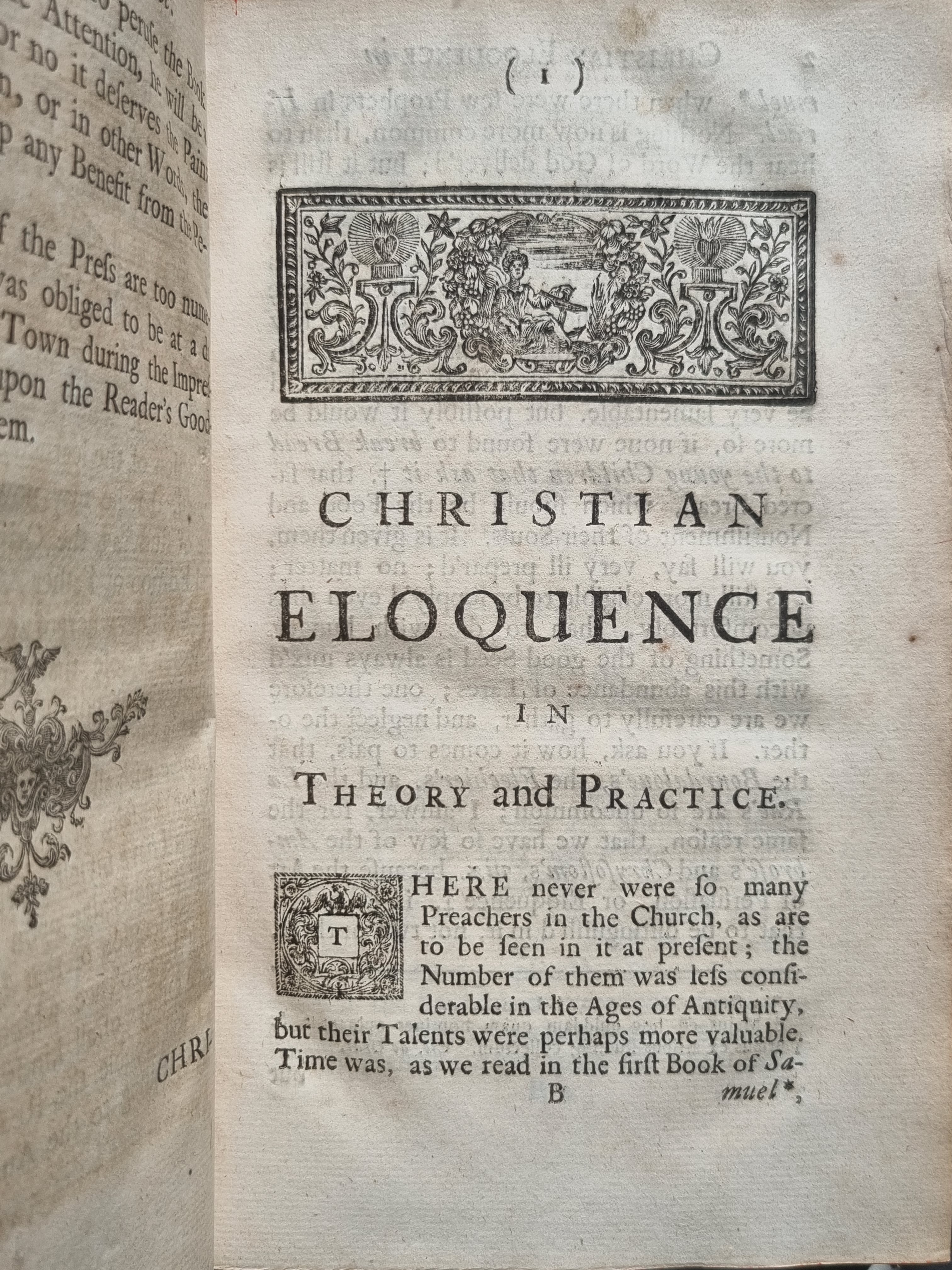 CHRISTIAN ELOQUENCE IN THEORY AND PRACTICE BY BLAISE GISBERT 1718 FIRST ENGLISH TRANSLATION BY SAMUEL D'OYLEY