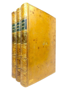 THE INGOLDSBY LEGENDS 1855 ELEVENTH EDITION, LEATHER BOUND IN THREE VOLUMES