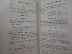 SELECT PARTS OF PROFESSOR SAUNDERSON'S ELEMENTS OF ALGEBRA 1756 FIRST EDITION