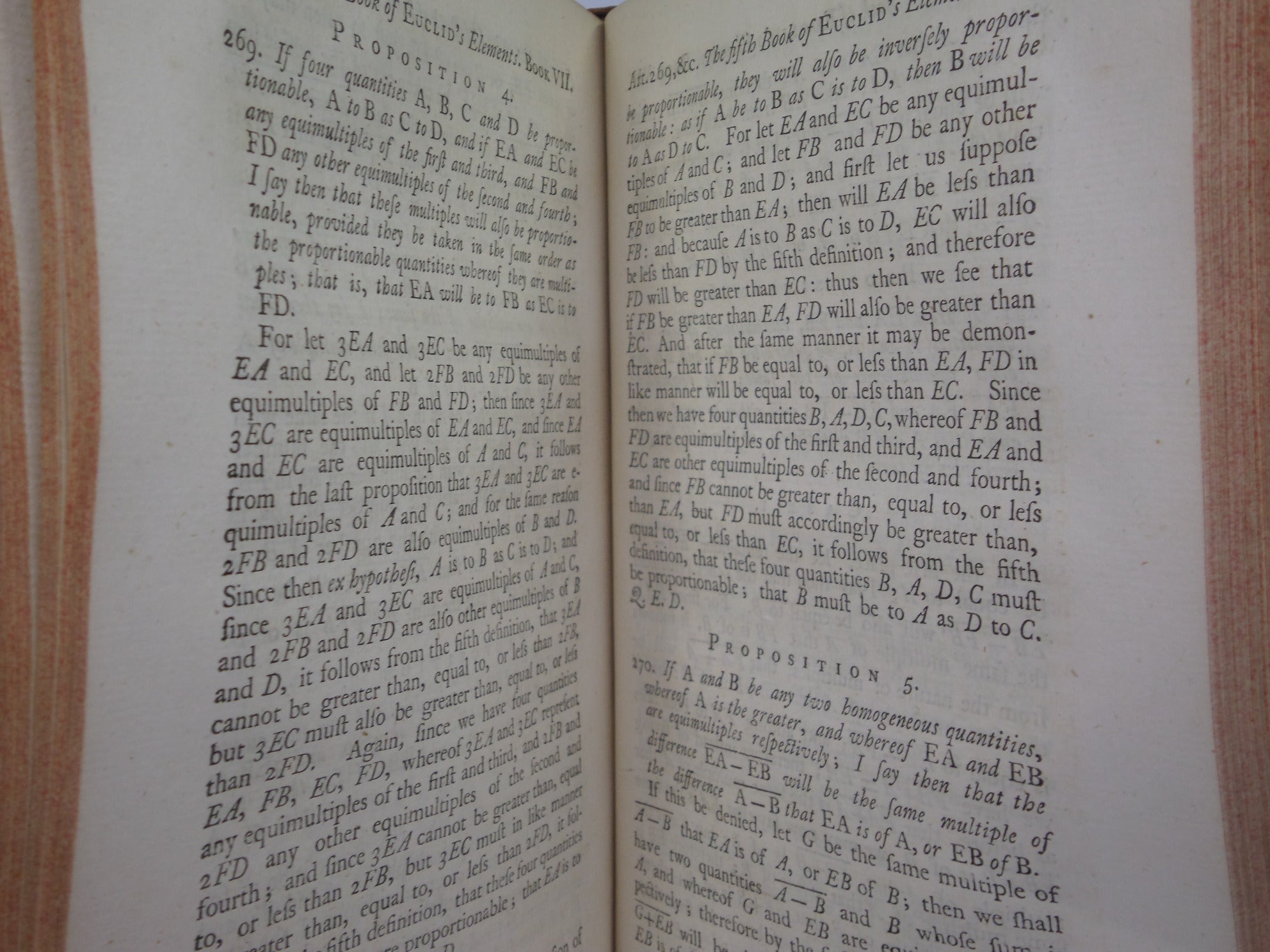 SELECT PARTS OF PROFESSOR SAUNDERSON'S ELEMENTS OF ALGEBRA 1756 FIRST EDITION