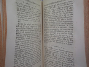 SELECT PARTS OF PROFESSOR SAUNDERSON'S ELEMENTS OF ALGEBRA 1756 FIRST EDITION