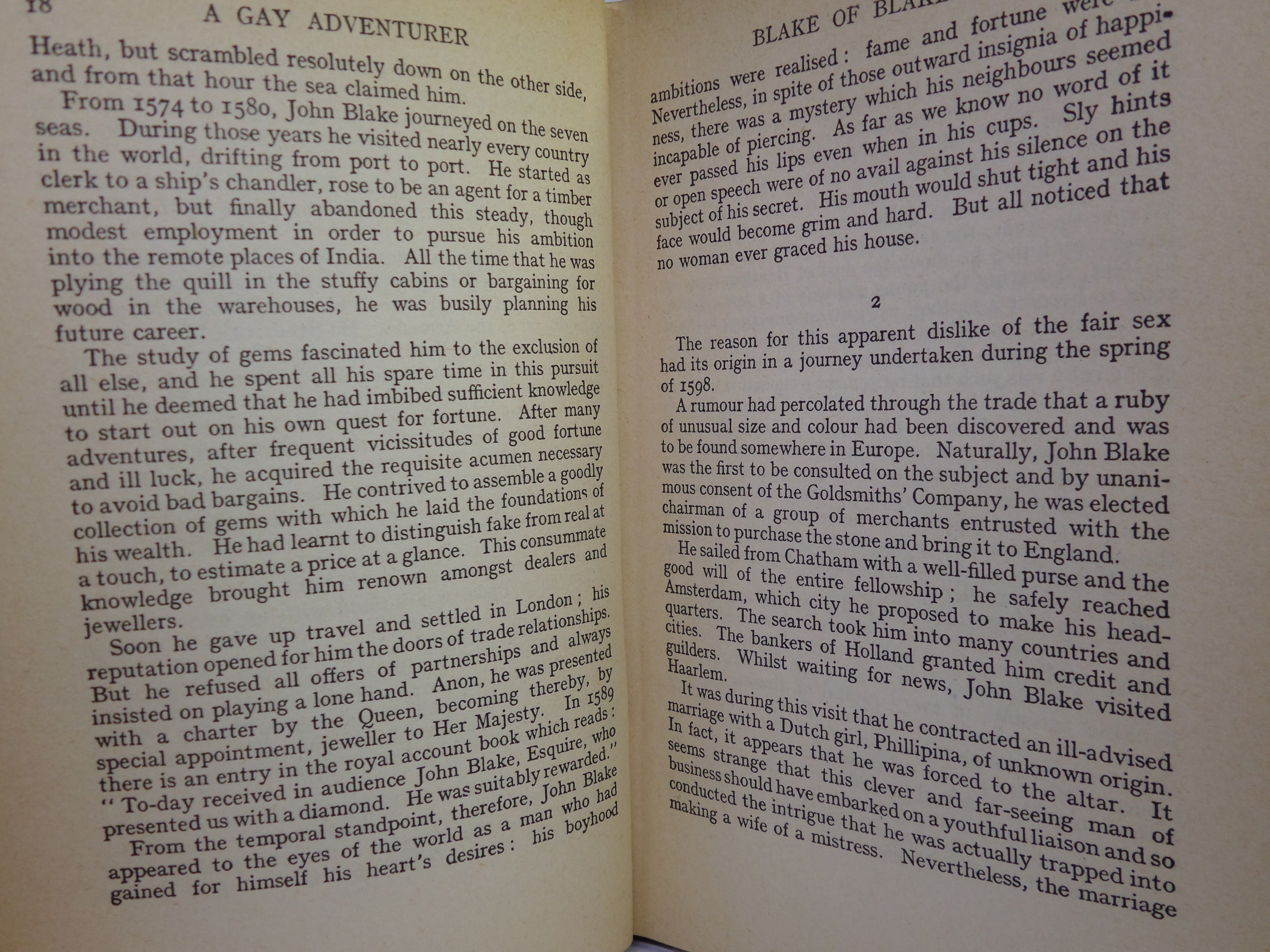 A GAY ADVENTURER [THE SCARLET PIMPERNEL] BY JOHN BLAKENEY 1935 FIRST EDITION