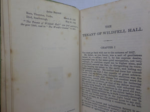THE TENANT OF WILDFELL HALL BY ANNE BRONTE CA.1900 LEATHER BINDING