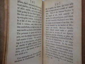 LETTERS OF THE RIGHT HONOURABLE LADY M---Y W----Y M----E BY LADY MARY WORTLEY MONTAGU 1763 THIRD EDITION IN THREE VOLUMES