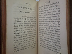 LETTERS OF THE RIGHT HONOURABLE LADY M---Y W----Y M----E BY LADY MARY WORTLEY MONTAGU 1763 THIRD EDITION IN THREE VOLUMES