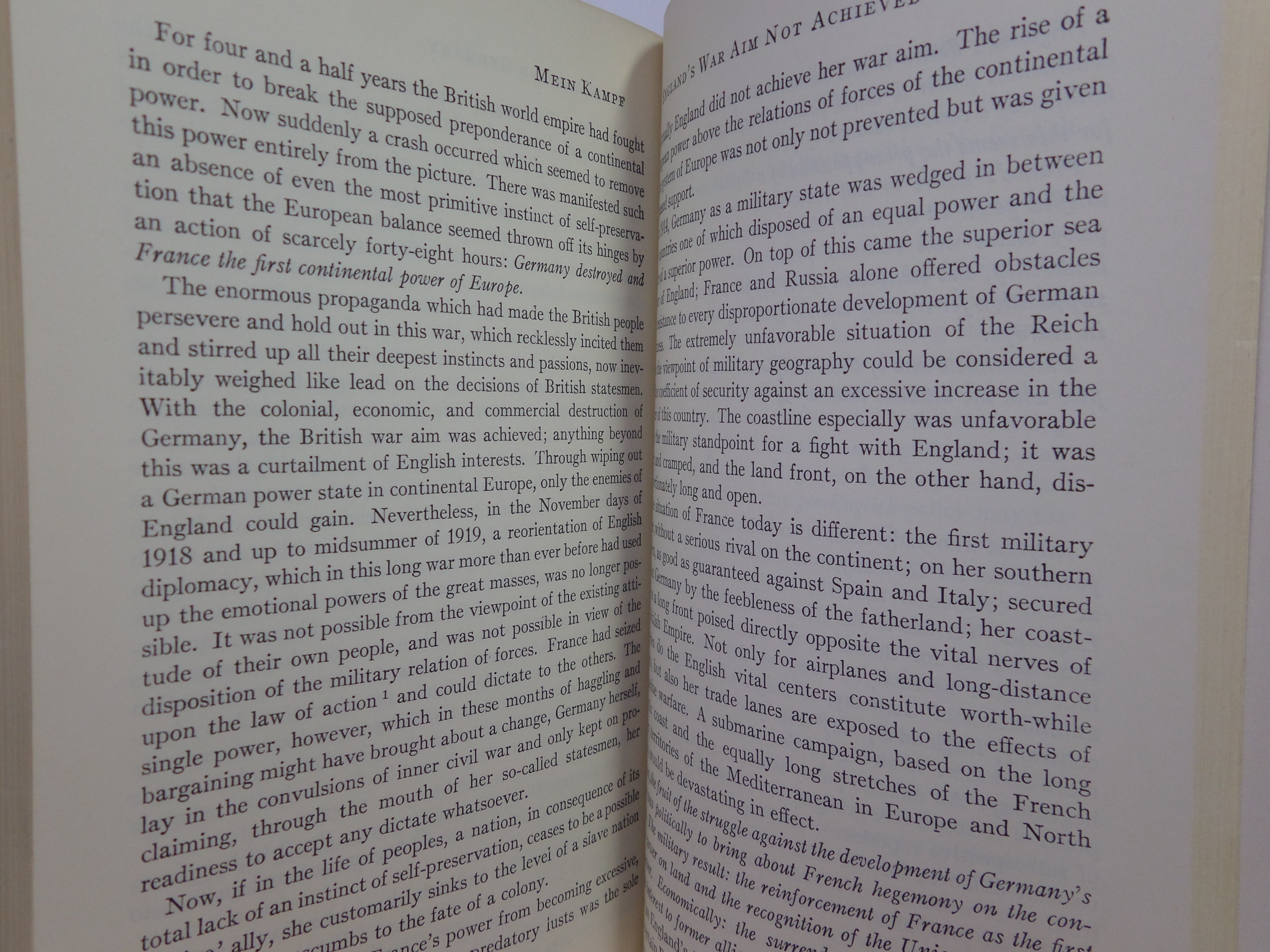 MEIN KAMPF BY ADOLF HITLER 1971 PAPERBACK SENTRY EDITION