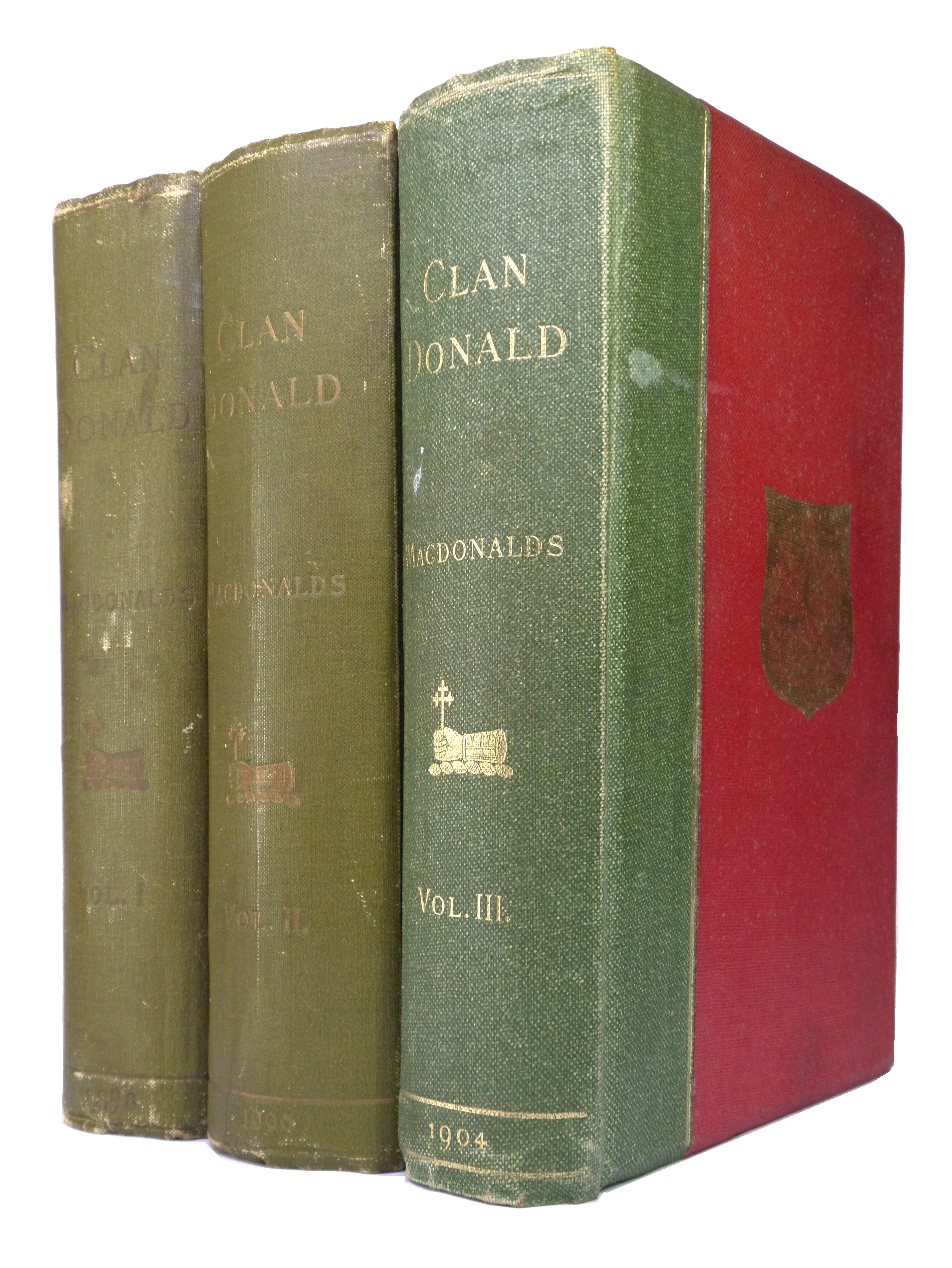 THE CLAN DONALD BY A. MACDONALD 1896-1904 FIRST EDITION IN THREE VOLUMES