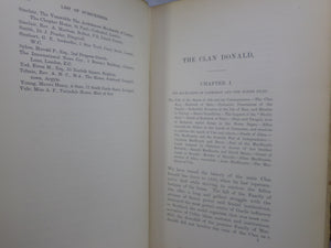 THE CLAN DONALD BY A. MACDONALD 1896-1904 FIRST EDITION IN THREE VOLUMES