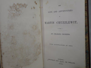 THE LIFE AND ADVENTURES OF MARTIN CHUZZLEWIT 1844 CHARLES DICKENS FIRST EDITION