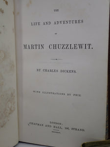 THE LIFE AND ADVENTURES OF MARTIN CHUZZLEWIT 1844 CHARLES DICKENS FIRST EDITION