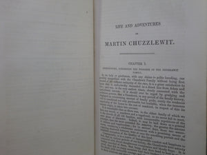 THE LIFE AND ADVENTURES OF MARTIN CHUZZLEWIT 1844 CHARLES DICKENS FIRST EDITION