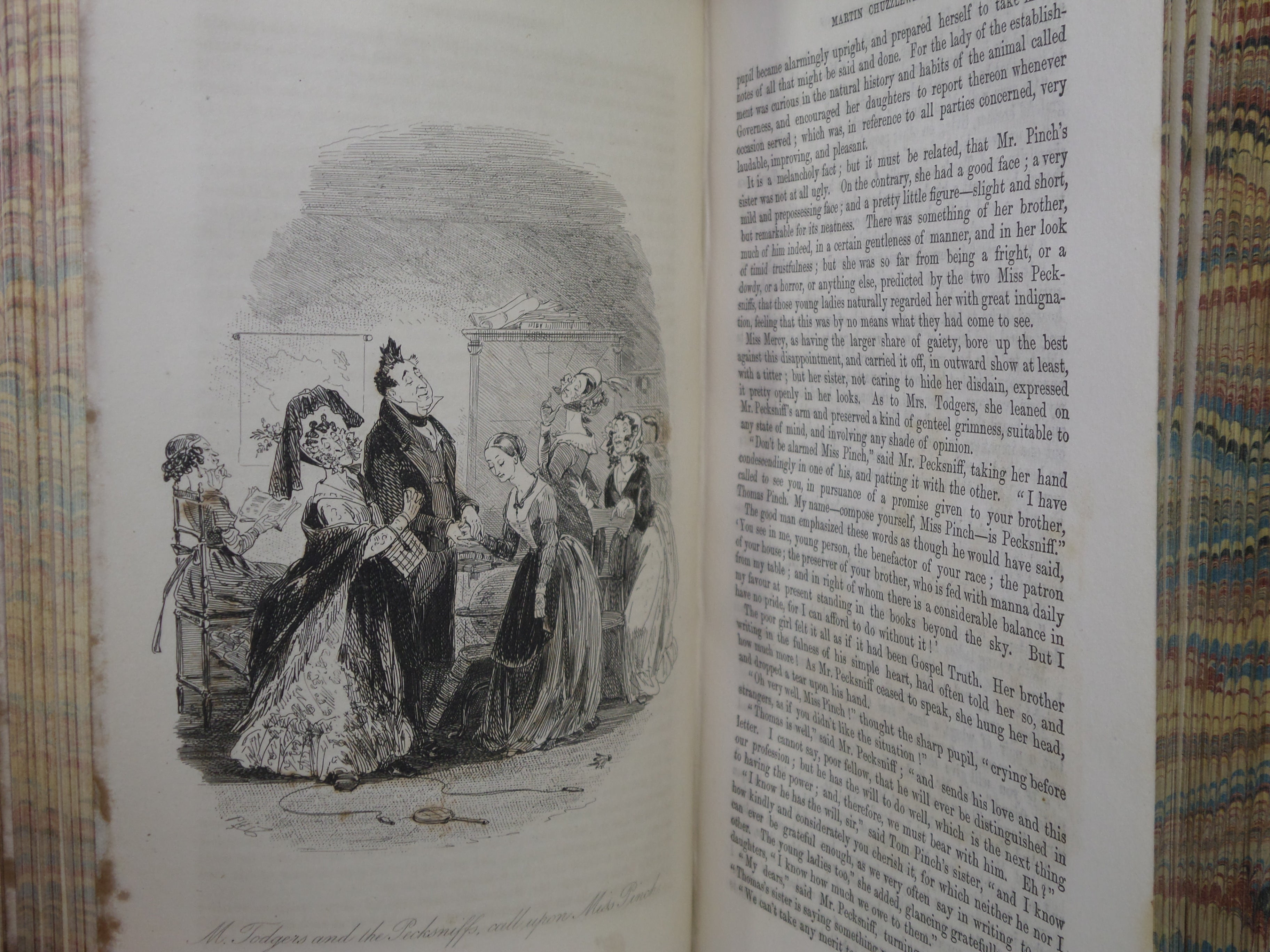 THE LIFE AND ADVENTURES OF MARTIN CHUZZLEWIT 1844 CHARLES DICKENS FIRST EDITION