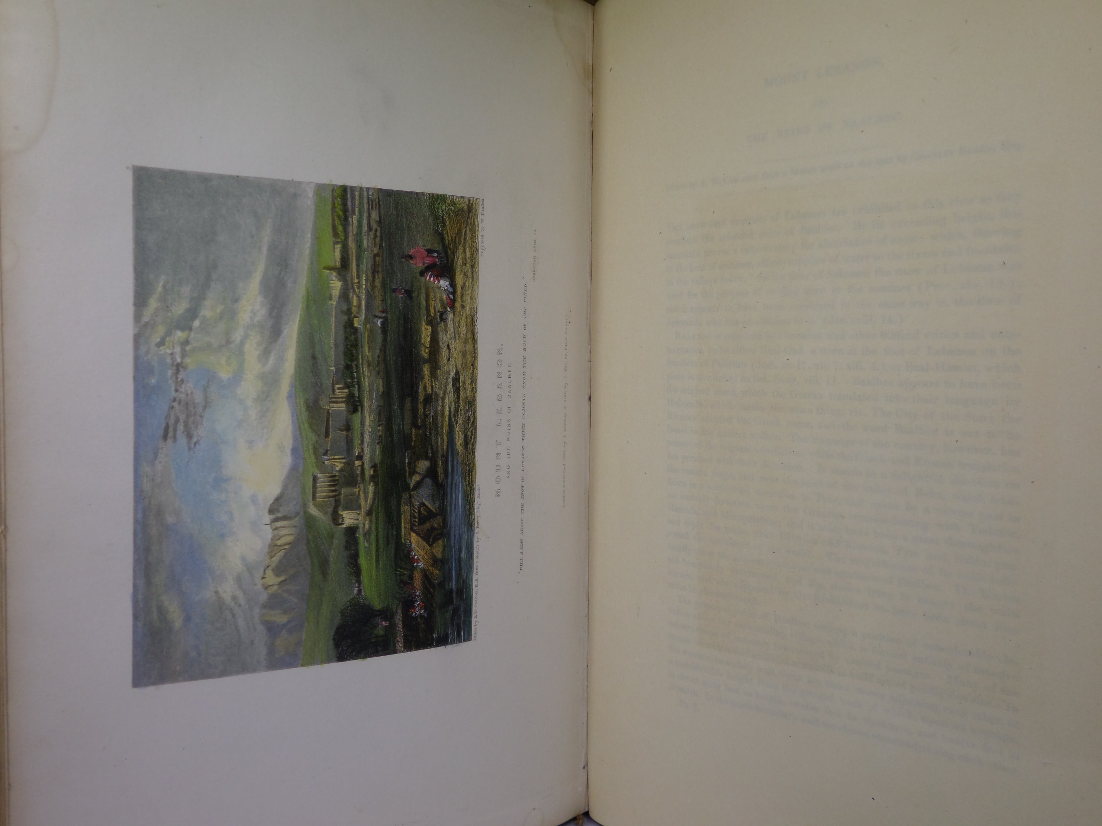 LANDSCAPE ILLUSTRATIONS OF THE BIBLE BY THE REV THOMAS HARTWELL HORNE 1836 FIRST EDITION