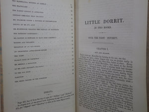 LITTLE DORRIT BY CHARLES DICKENS 1857 FIRST EDITION, FINE BINDING