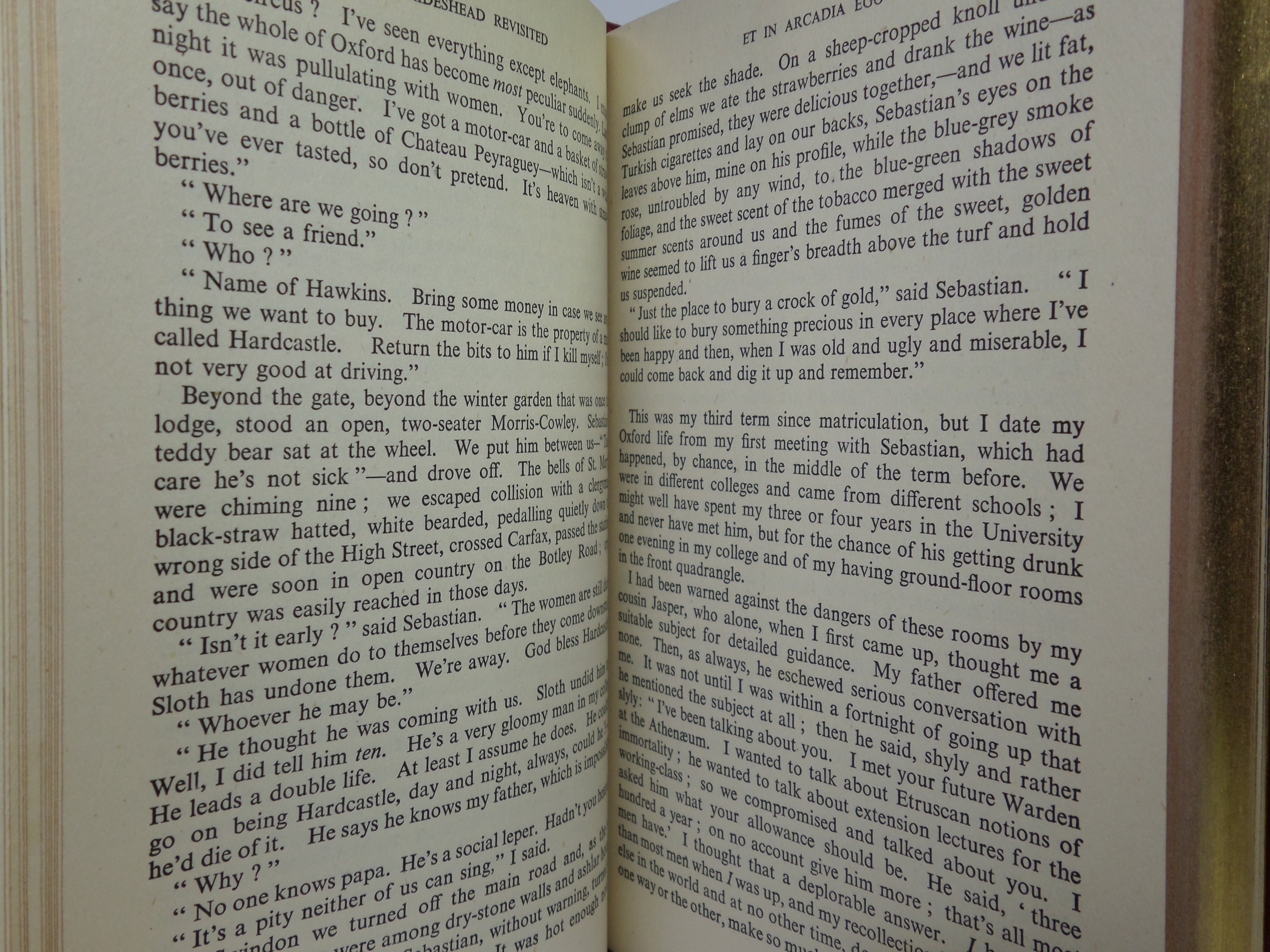 BRIDESHEAD REVISITED BY EVELYN WAUGH 1945 FIRST EDITION BAYNTUN RIVIERE BINDING