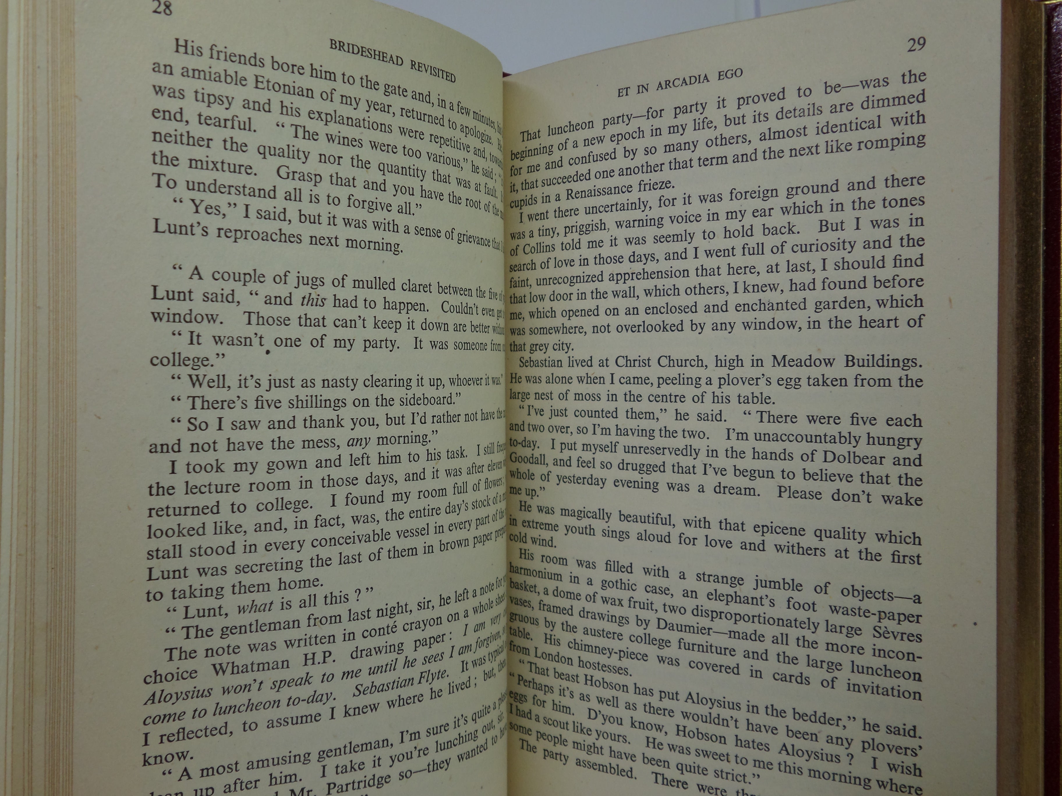 BRIDESHEAD REVISITED BY EVELYN WAUGH 1945 FIRST EDITION BAYNTUN RIVIERE BINDING