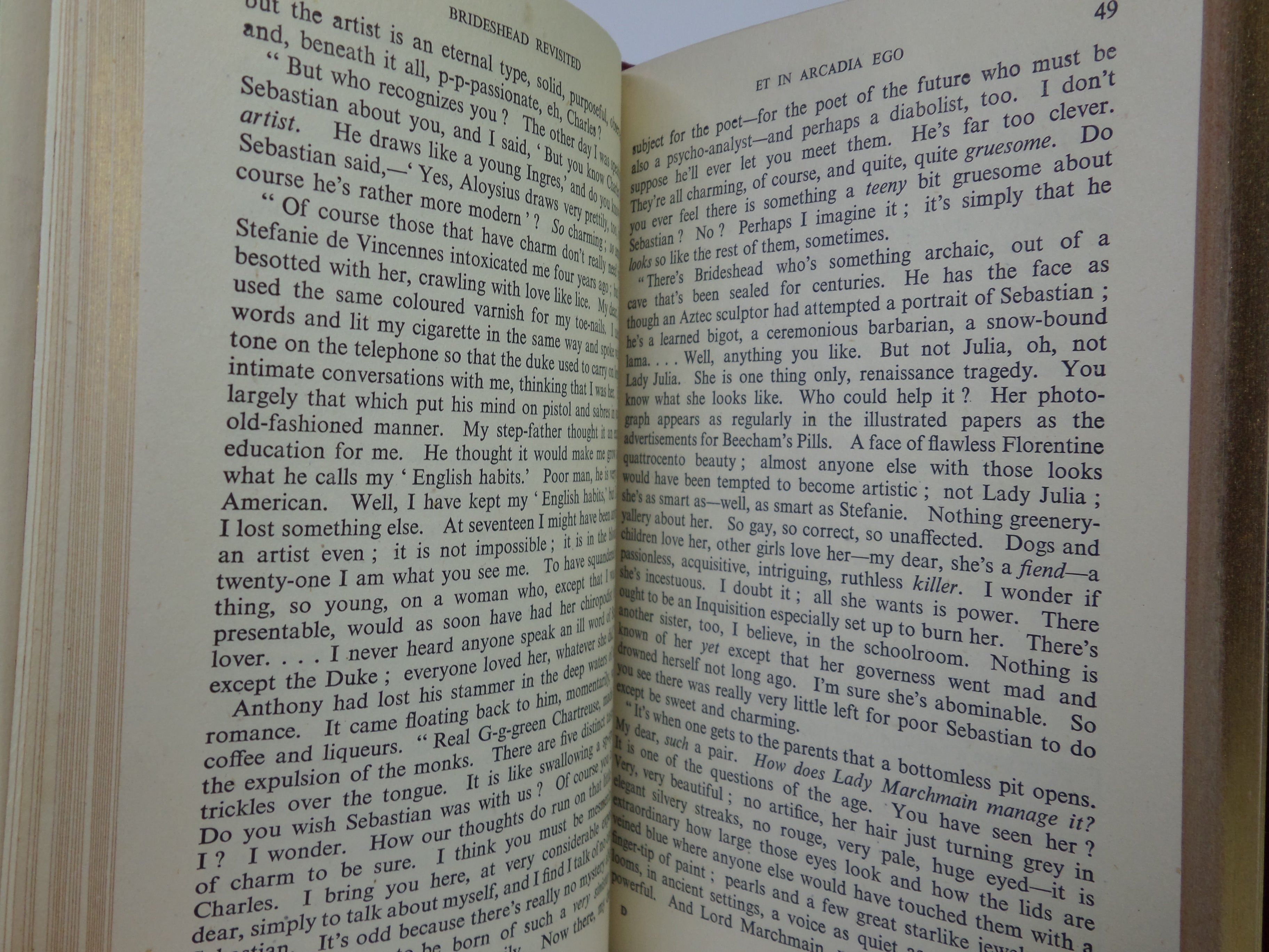 BRIDESHEAD REVISITED BY EVELYN WAUGH 1945 FIRST EDITION BAYNTUN RIVIERE BINDING