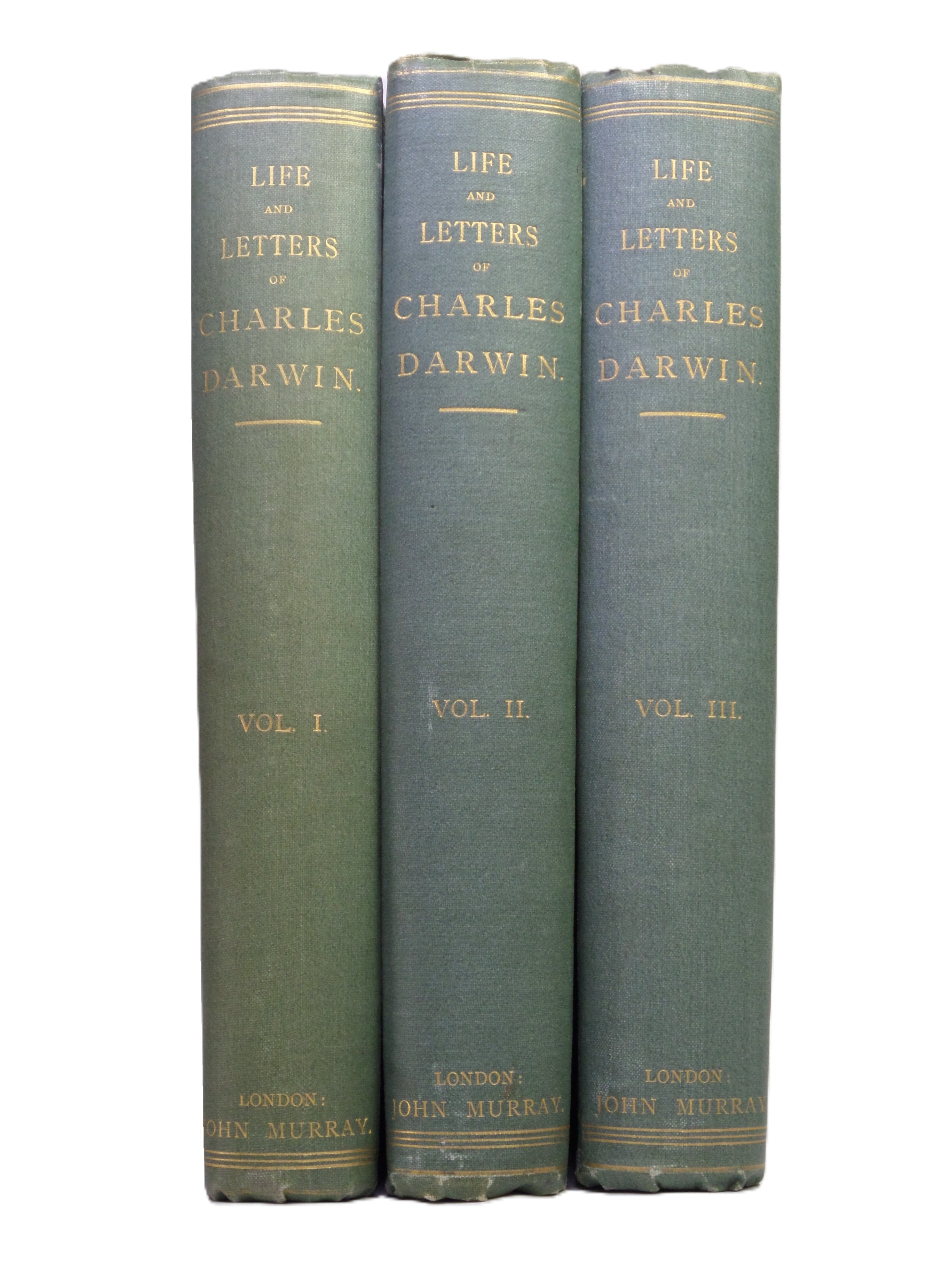 THE LIFE AND LETTERS OF CHARLES DARWIN 1887 FIRST EDITION