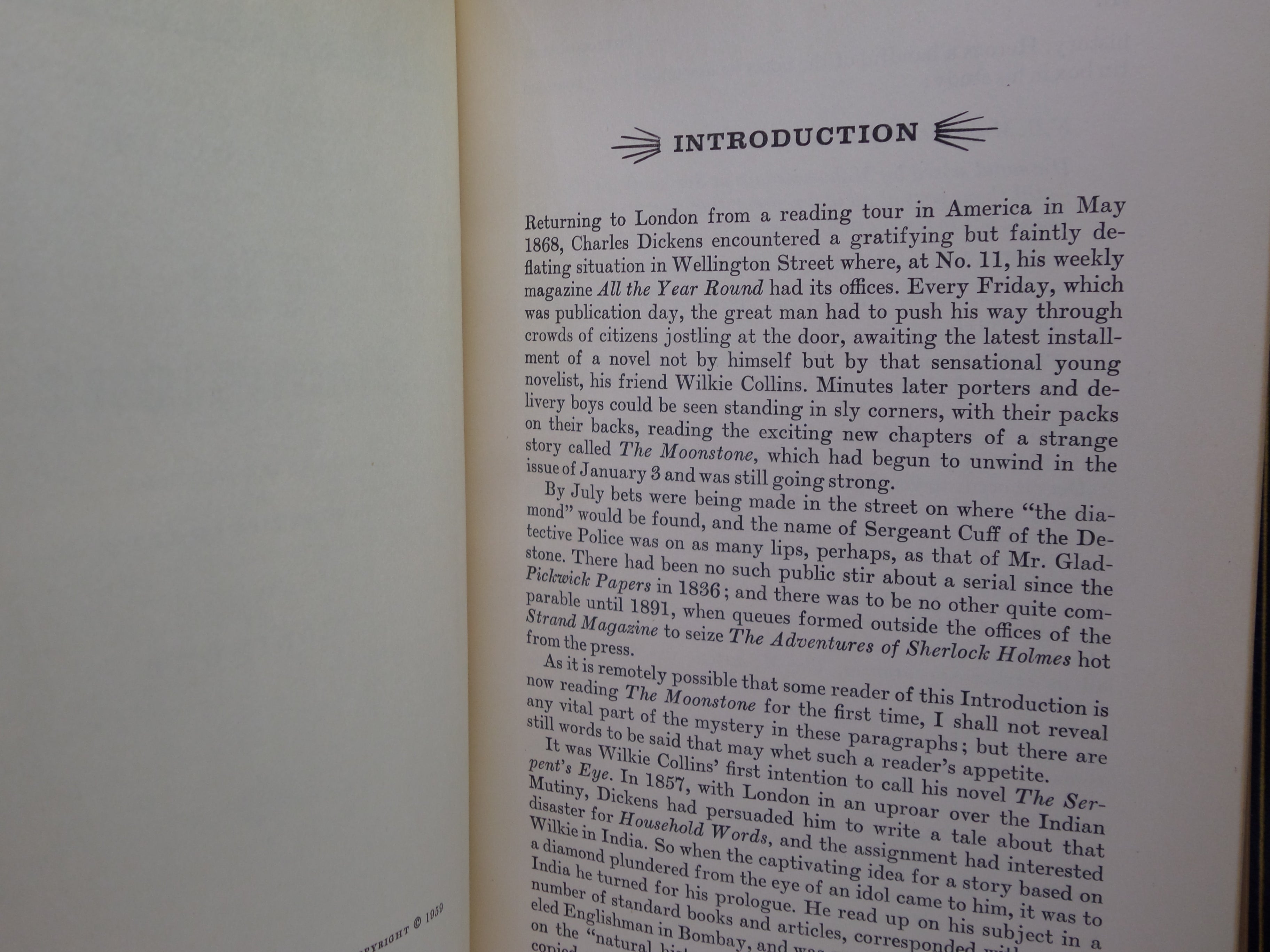 THE MOONSTONE BY WILKIE COLLINS 1959 ILLUSTRATED BY DIGNIMONT, BAYNTUN BINDING