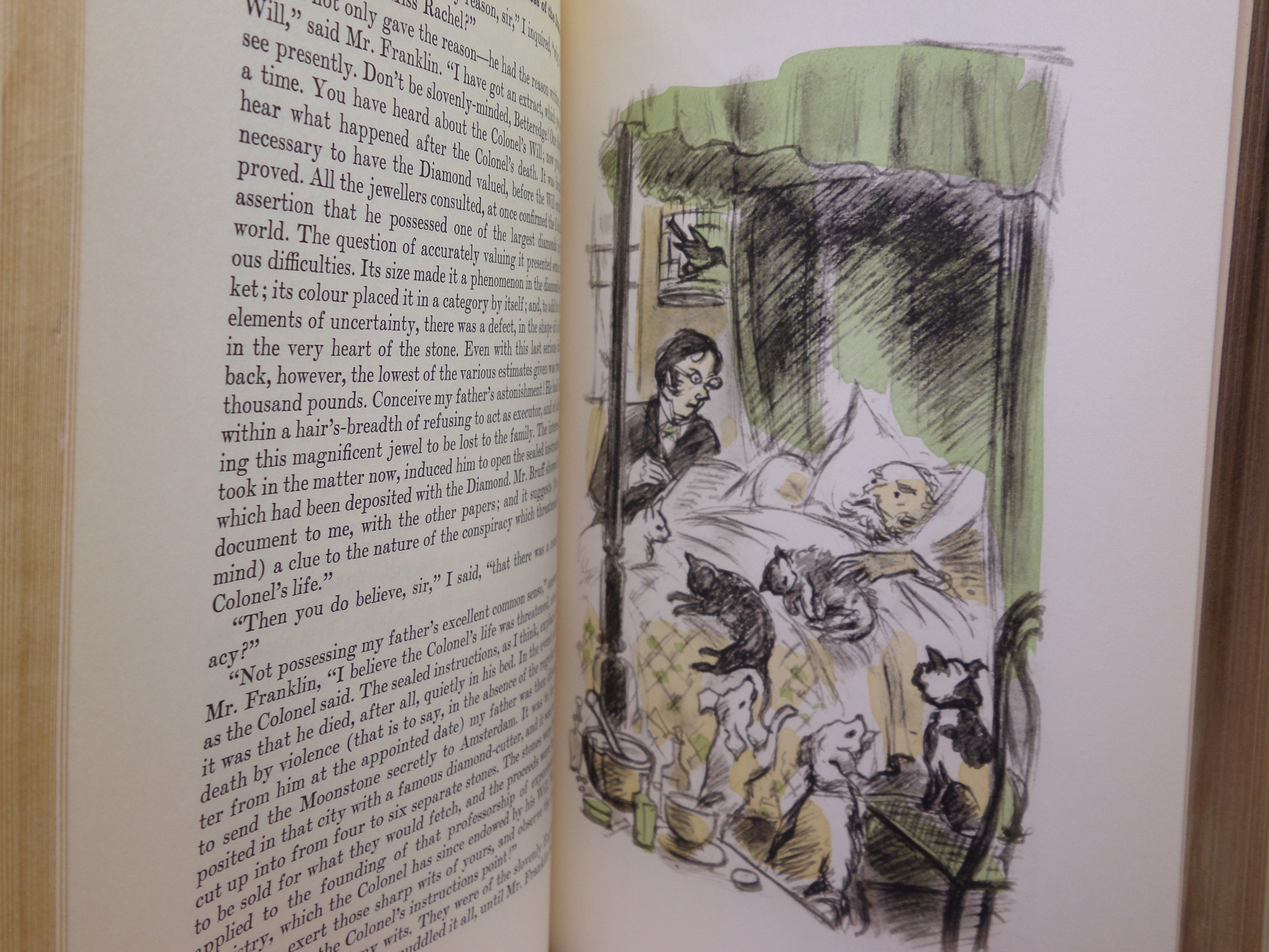 THE MOONSTONE BY WILKIE COLLINS 1959 ILLUSTRATED BY DIGNIMONT, BAYNTUN BINDING