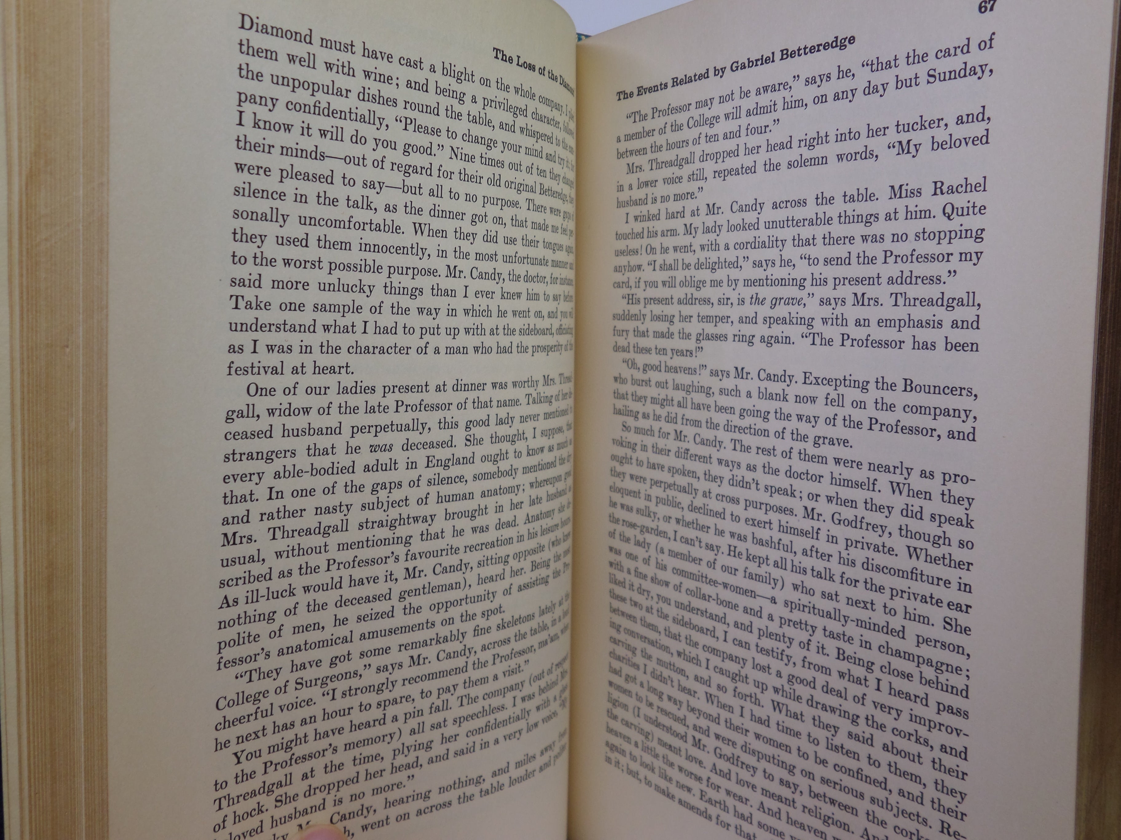 THE MOONSTONE BY WILKIE COLLINS 1959 ILLUSTRATED BY DIGNIMONT, BAYNTUN BINDING