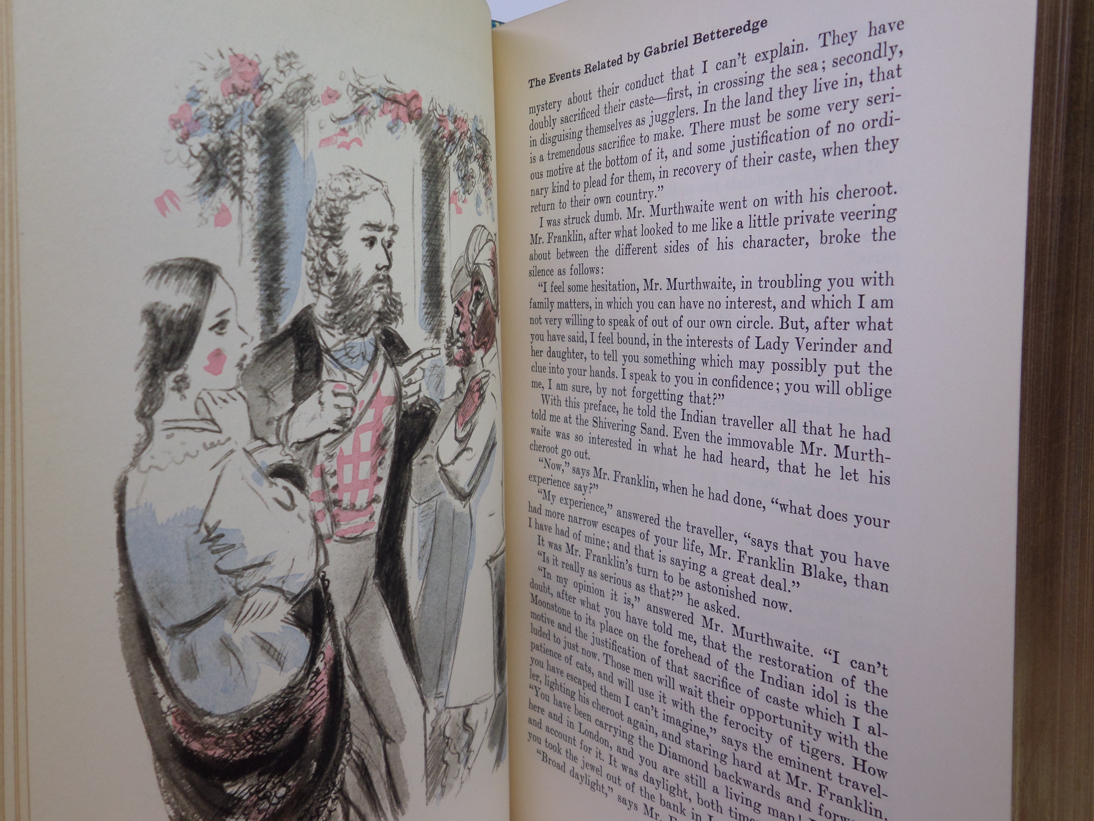 THE MOONSTONE BY WILKIE COLLINS 1959 ILLUSTRATED BY DIGNIMONT, BAYNTUN BINDING