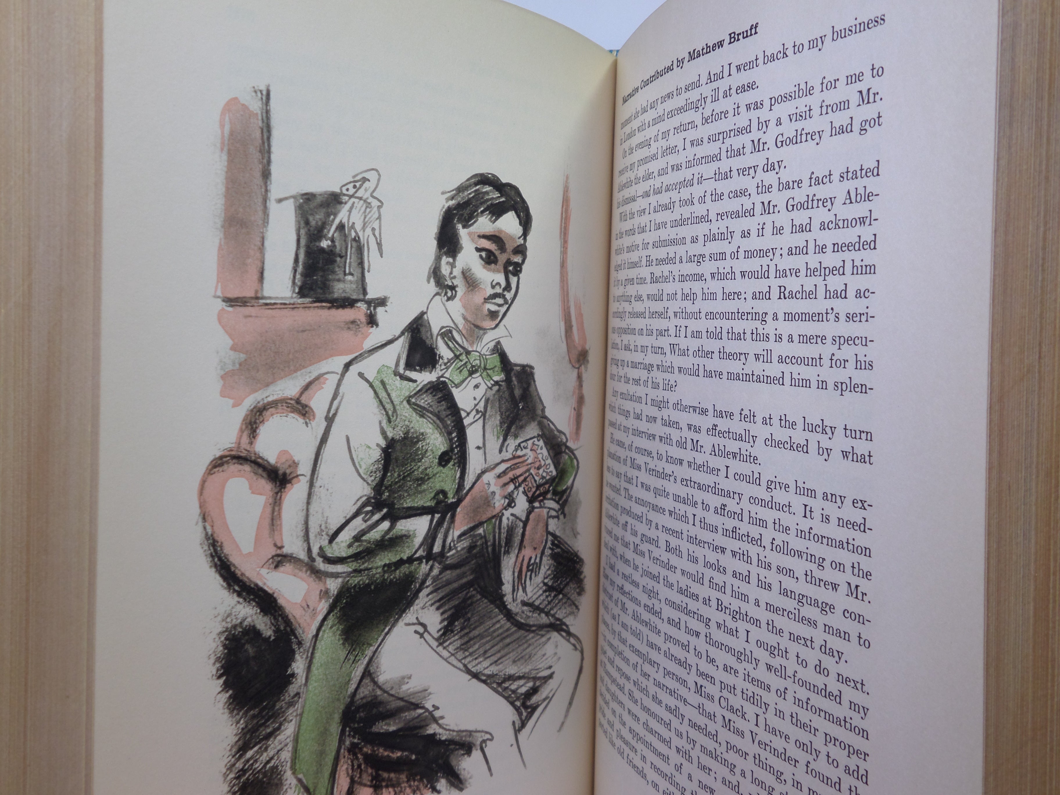 THE MOONSTONE BY WILKIE COLLINS 1959 ILLUSTRATED BY DIGNIMONT, BAYNTUN BINDING