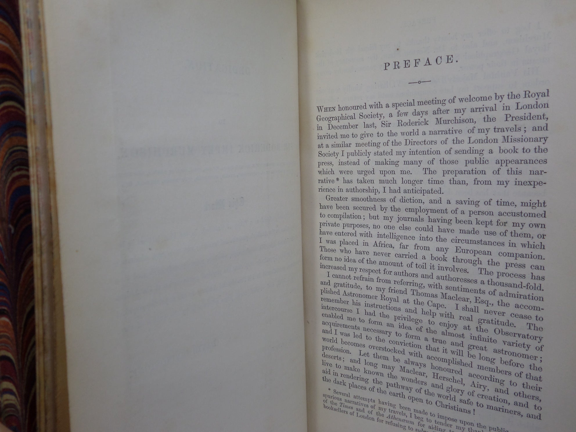 MISSIONARY TRAVELS AND RESEARCHES IN SOUTH AFRICA 1857 DAVID LIVINGSTONE 1ST ED.