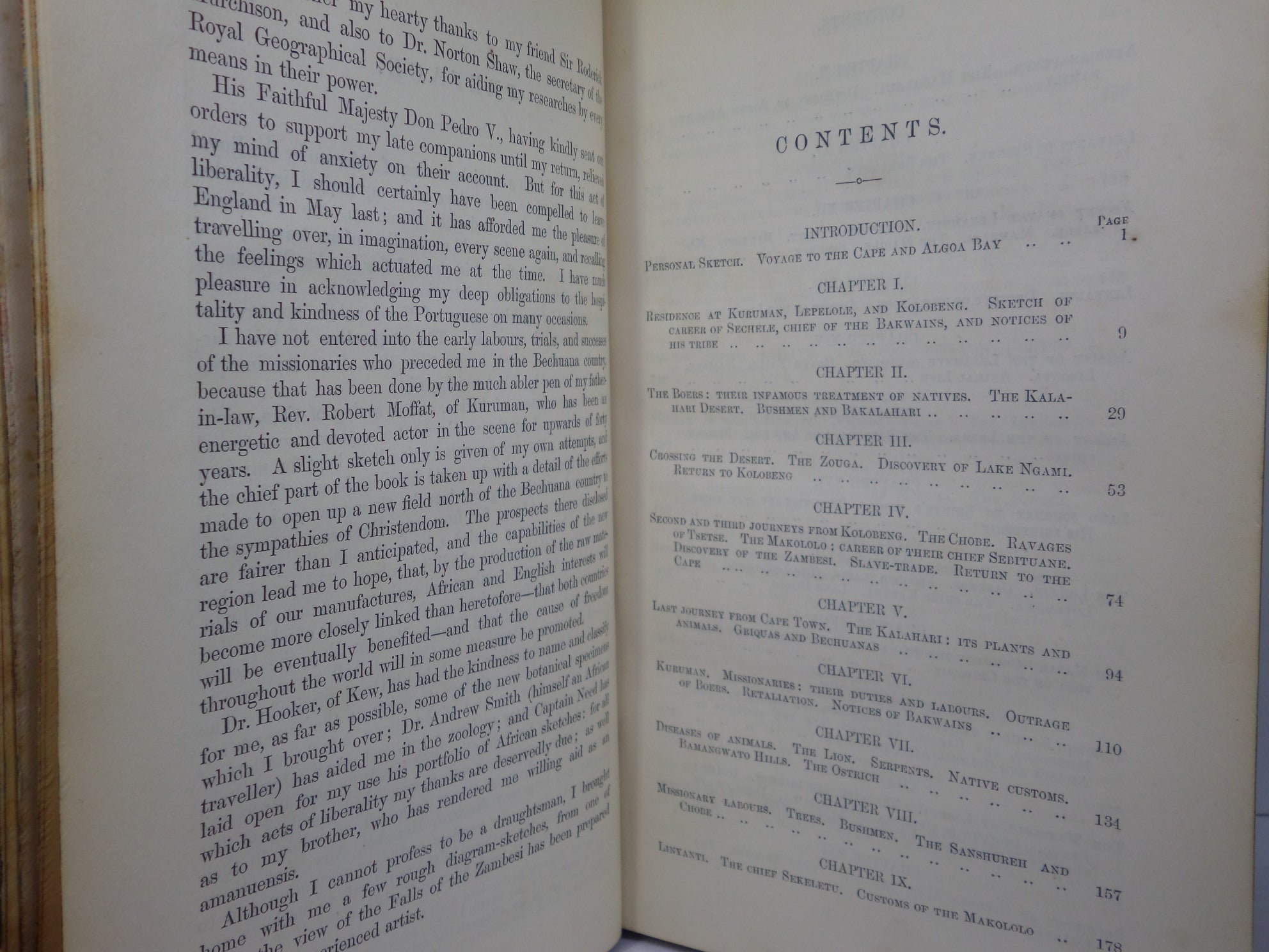 MISSIONARY TRAVELS AND RESEARCHES IN SOUTH AFRICA 1857 DAVID LIVINGSTONE 1ST ED.