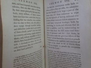 [SLAVERY - WEST INDIES] SERMONS ON SEVERAL SUBJECTS 1783 BEILBY PORTEUS FIRST EDITION