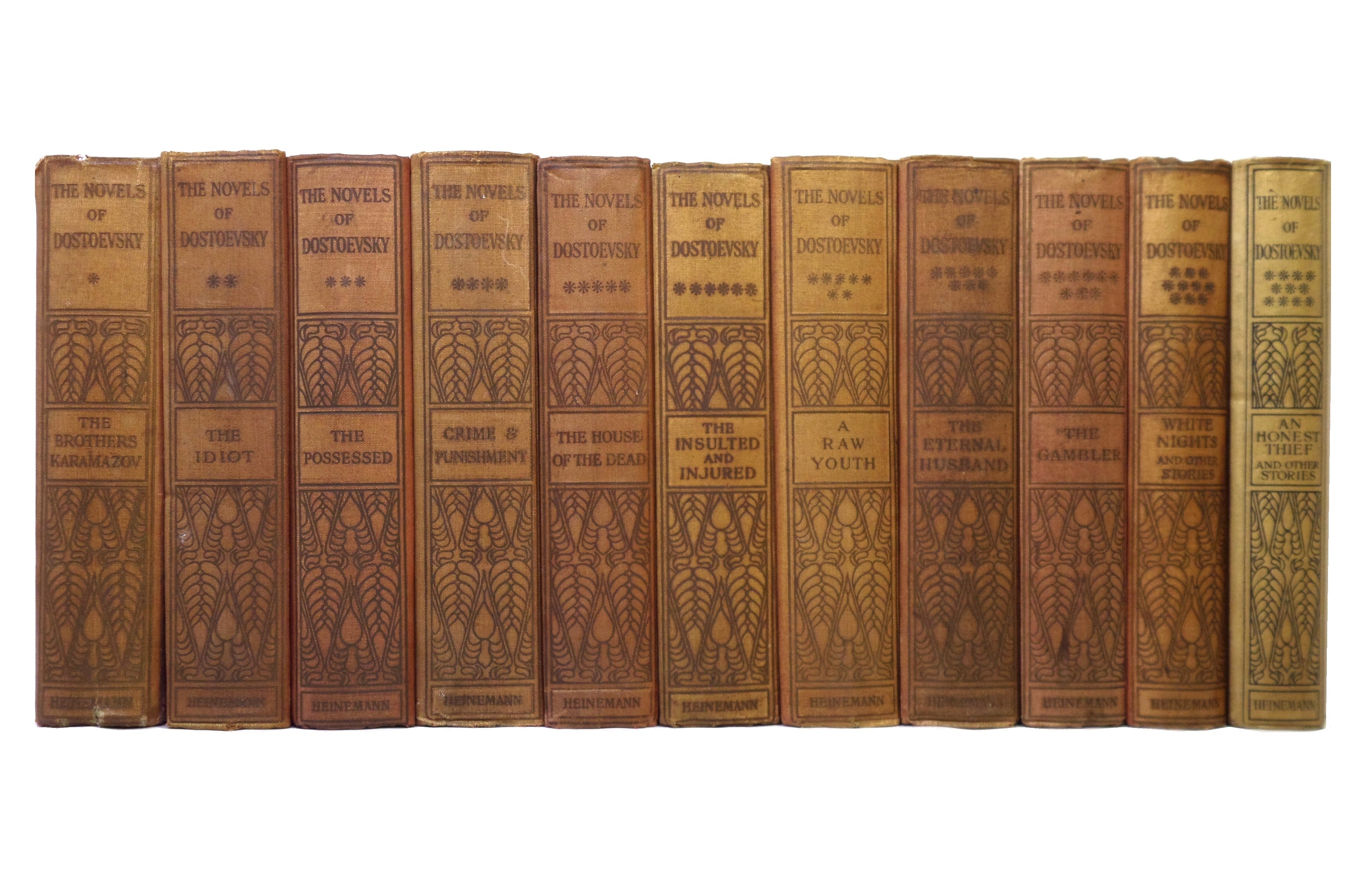 THE NOVELS OF FYODOR DOSTOEVSKY VOLUMES 1-11 TRANS. BY CONSTANCE GARNETT 1915-23