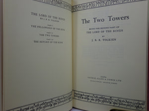 THE LORD OF THE RINGS TRILOGY J.R.R. TOLKIEN 1970 SECOND EDITION SET, FIFTH IMPRESSIONS