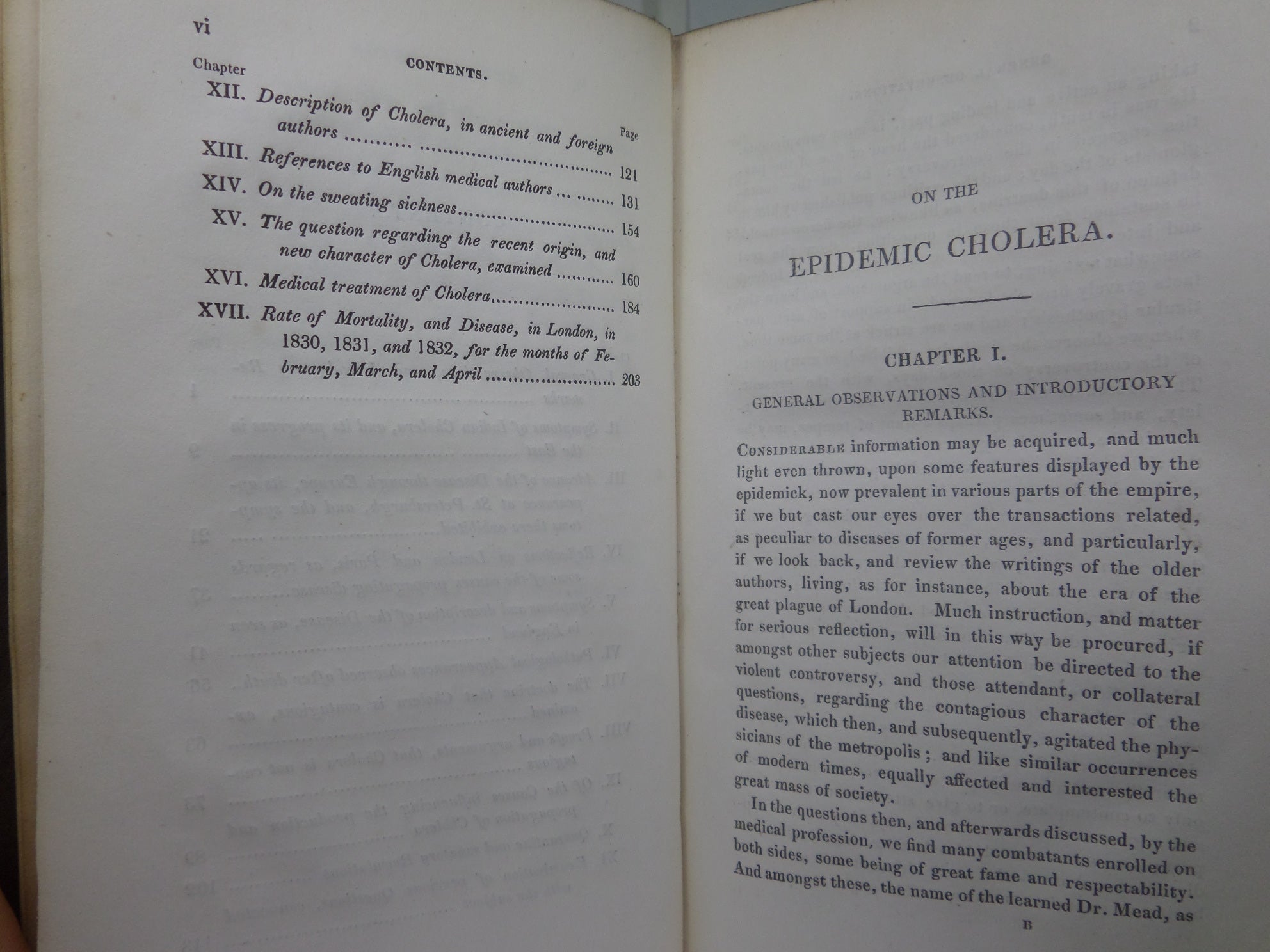 AN ESSAY ON THE EPIDEMIC CHOLERA BY JOHN WEBSTER 1832 FIRST EDITION