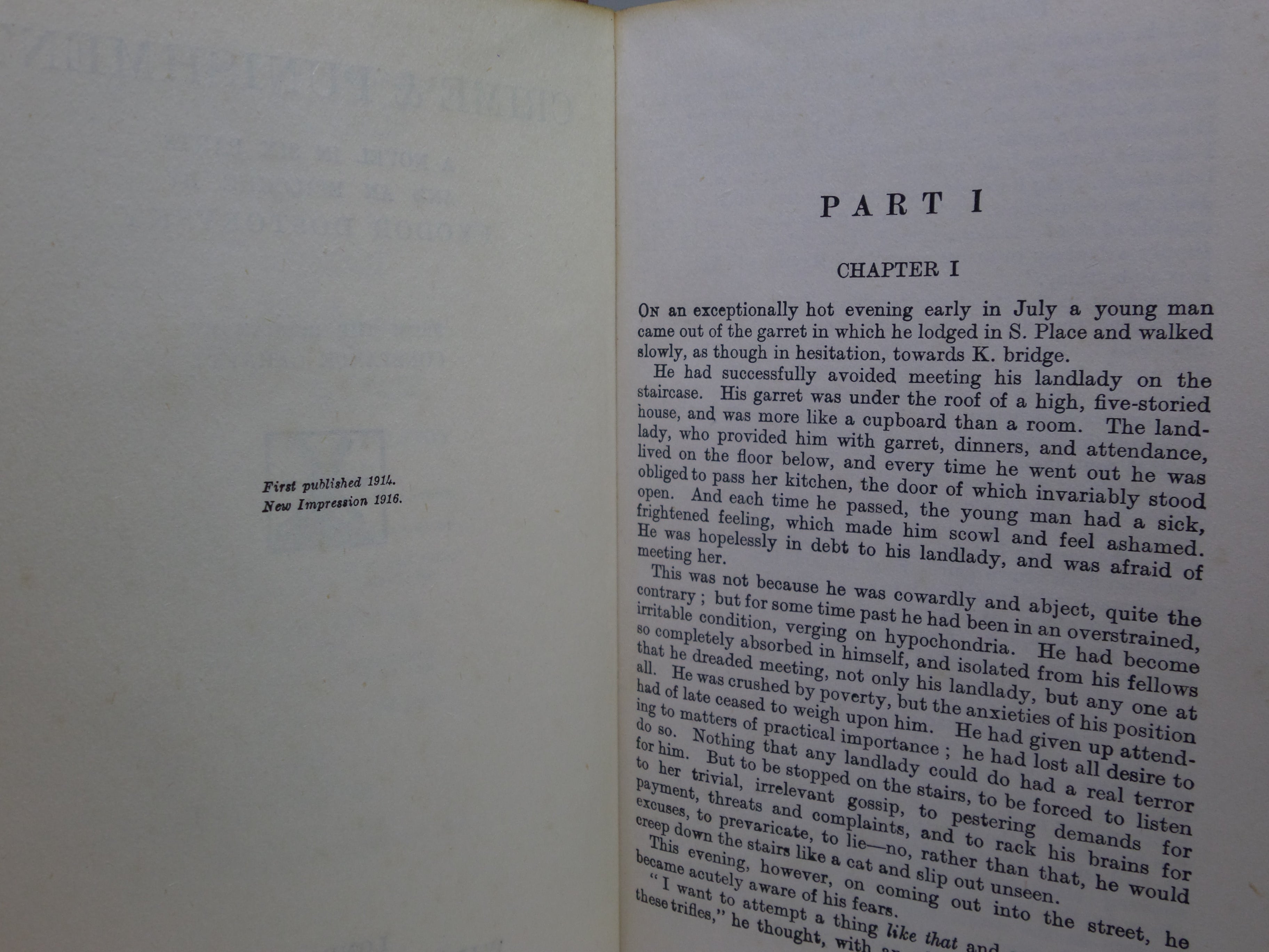 THE NOVELS OF FYODOR DOSTOEVSKY VOLUMES 1-11 TRANS. BY CONSTANCE GARNETT 1915-23