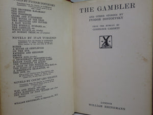 THE NOVELS OF FYODOR DOSTOEVSKY VOLUMES 1-11 TRANS. BY CONSTANCE GARNETT 1915-23
