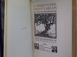 A MIDSUMMER-NIGHT'S DREAM 1908 SHAKESPEARE, BAYNTUN RIVIERE BINDING RACKHAM ILLS