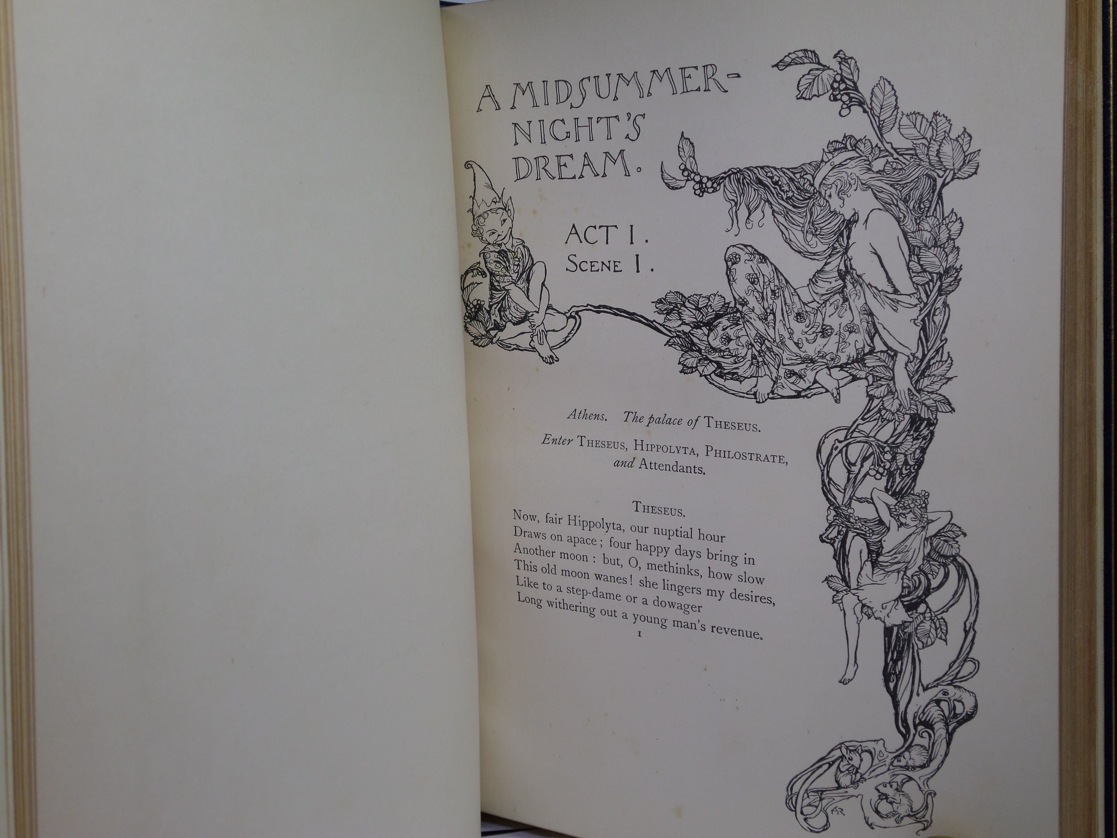 A MIDSUMMER-NIGHT'S DREAM 1908 SHAKESPEARE, BAYNTUN RIVIERE BINDING RACKHAM ILLS
