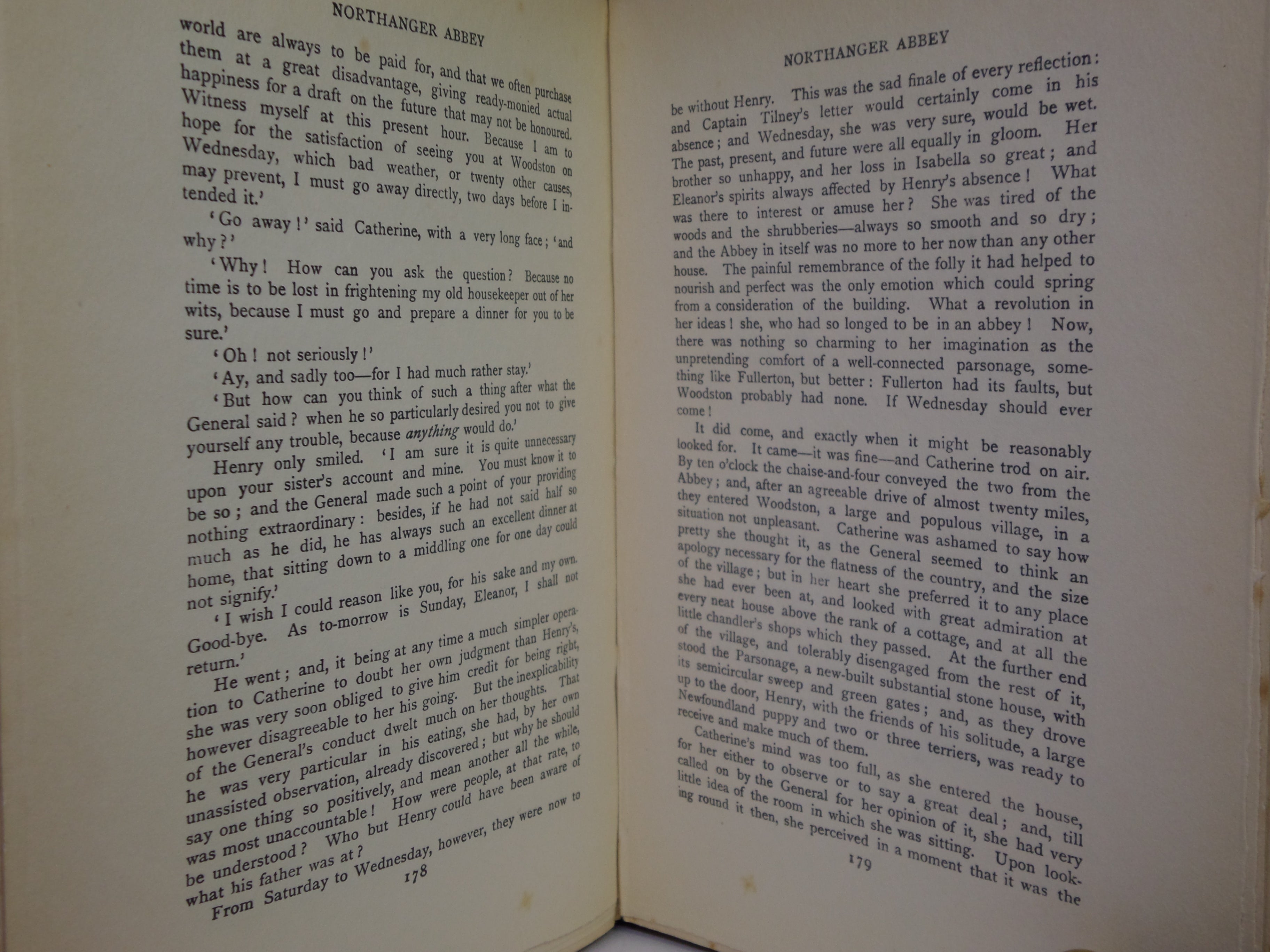 NORTHANGER ABBEY AND PERSUASION BY JANE AUSTEN 1906 HUGH THOMSON ILLUSTRATIONS