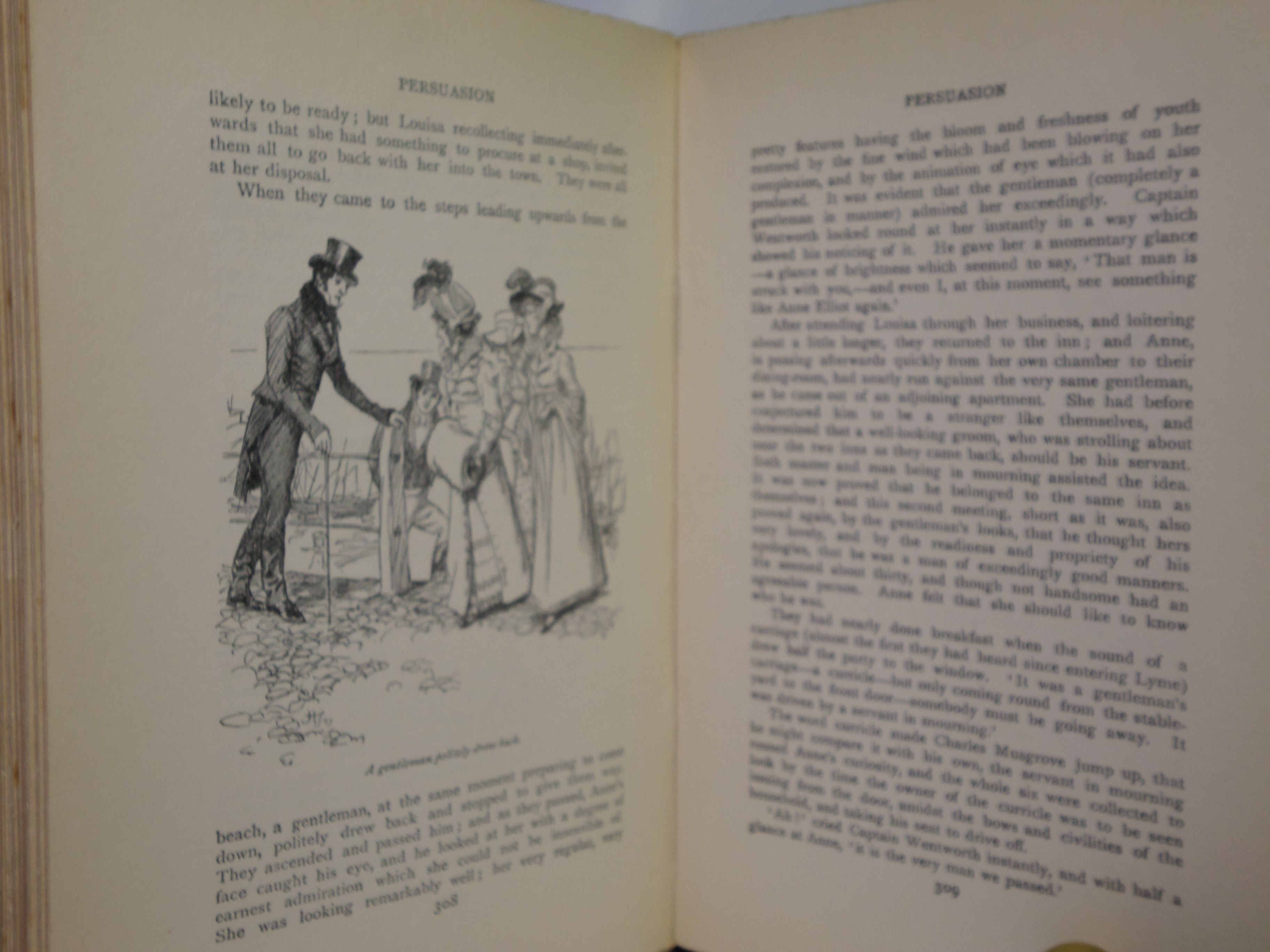 NORTHANGER ABBEY AND PERSUASION BY JANE AUSTEN 1906 HUGH THOMSON ILLUSTRATIONS