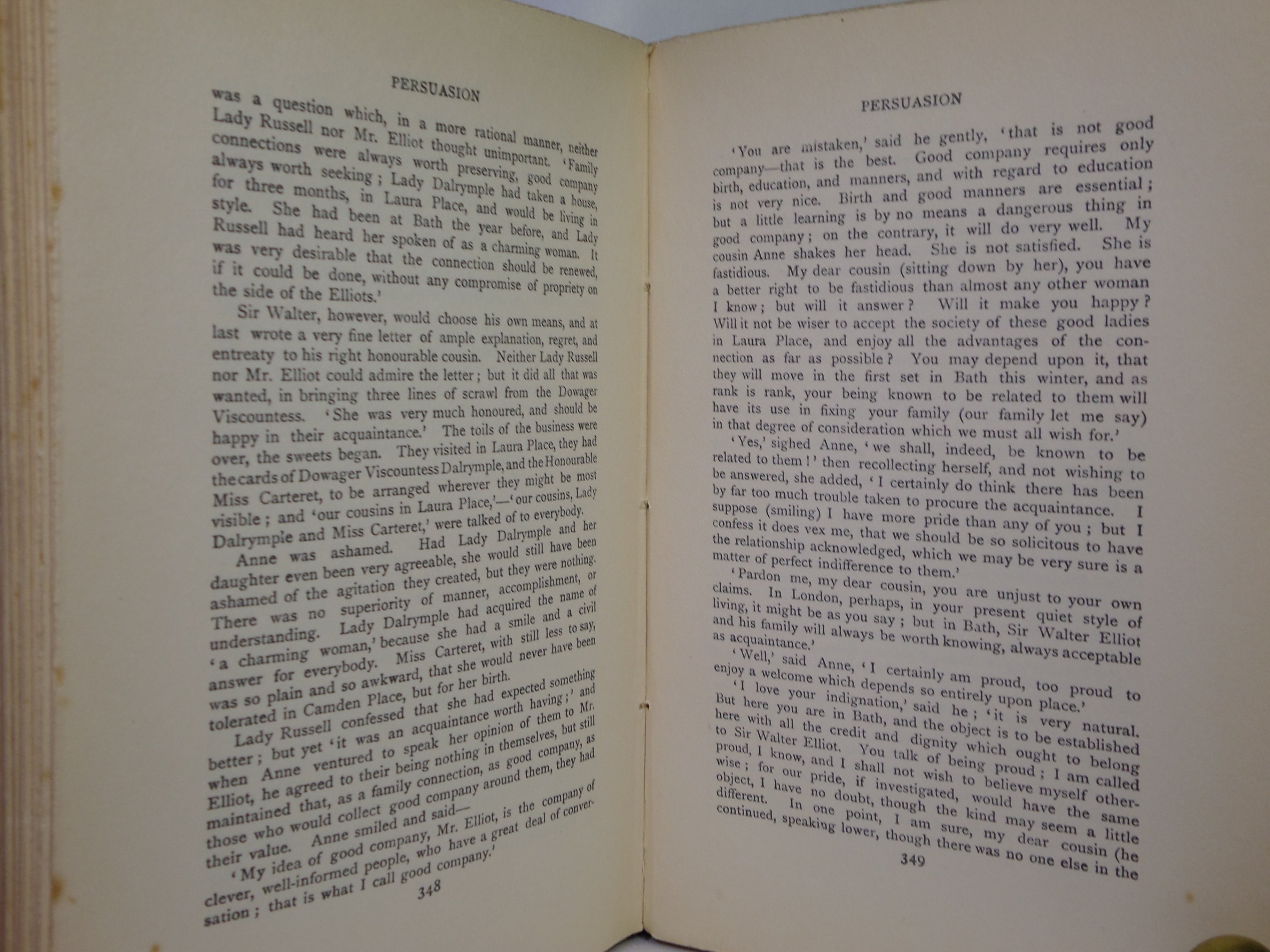 NORTHANGER ABBEY AND PERSUASION BY JANE AUSTEN 1906 HUGH THOMSON ILLUSTRATIONS