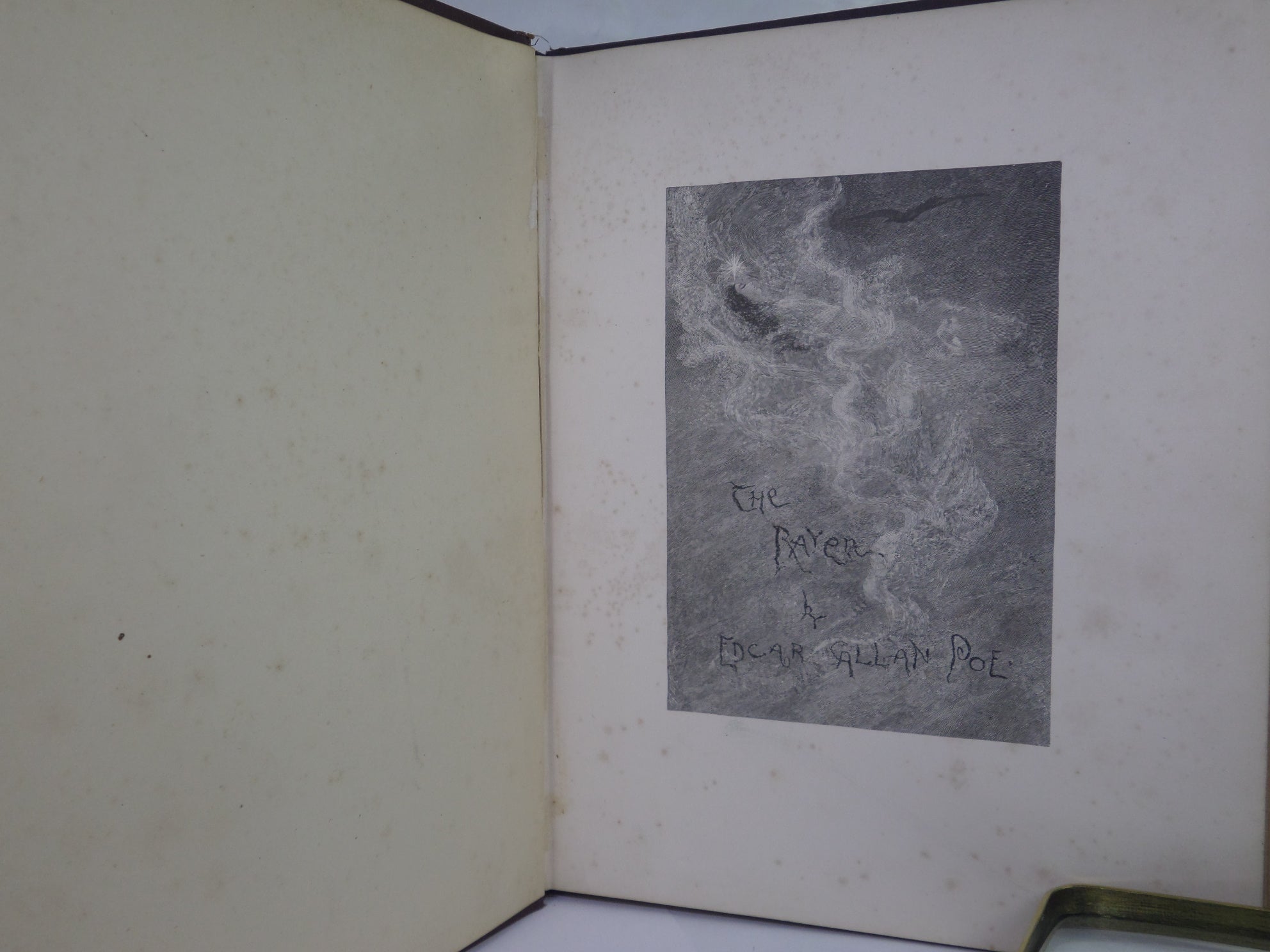 THE RAVEN BY EDGAR ALLAN POE CA.1885 ILLUSTRATED BY W. L. TAYLOR