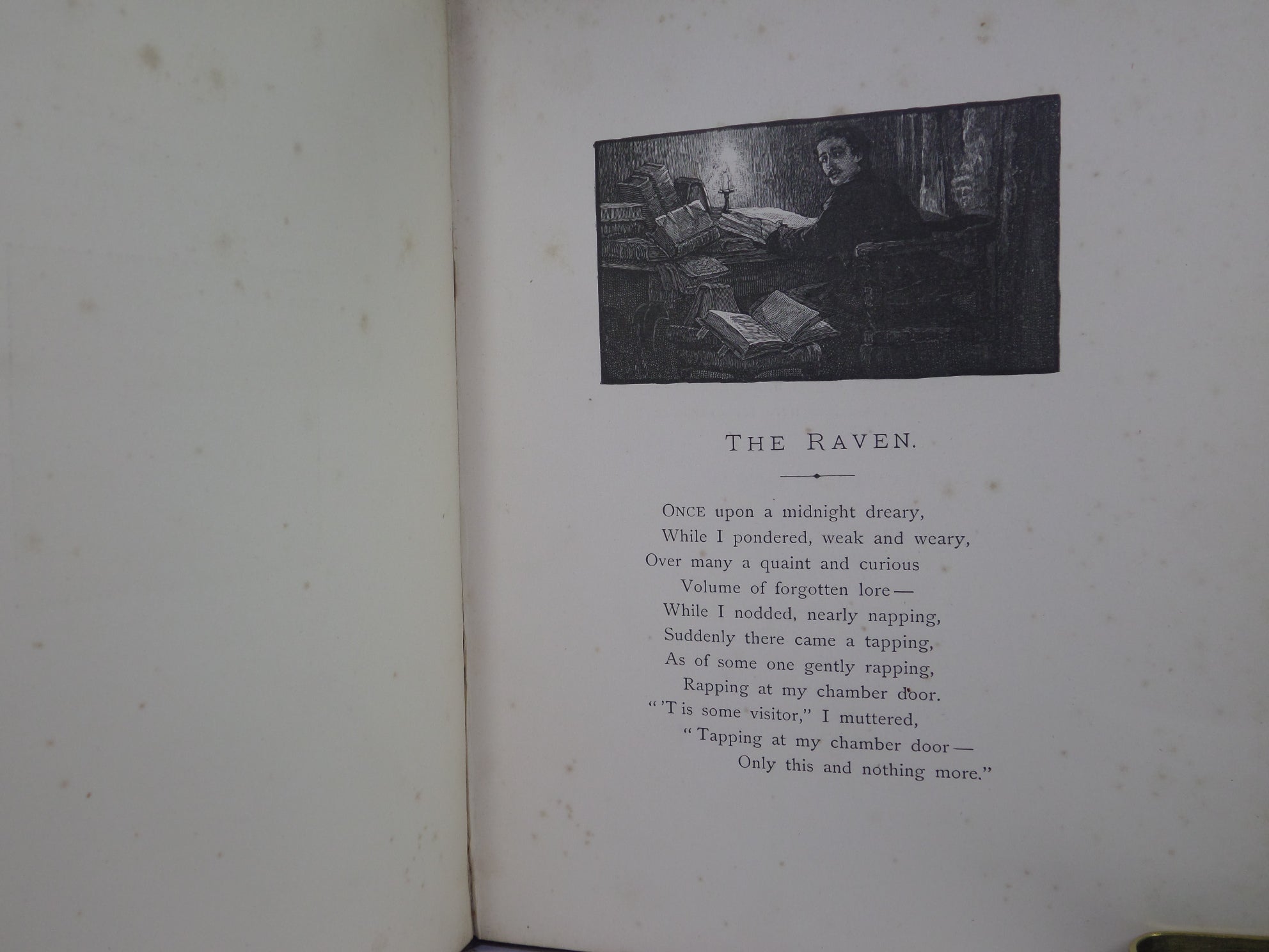 THE RAVEN BY EDGAR ALLAN POE CA.1885 ILLUSTRATED BY W. L. TAYLOR