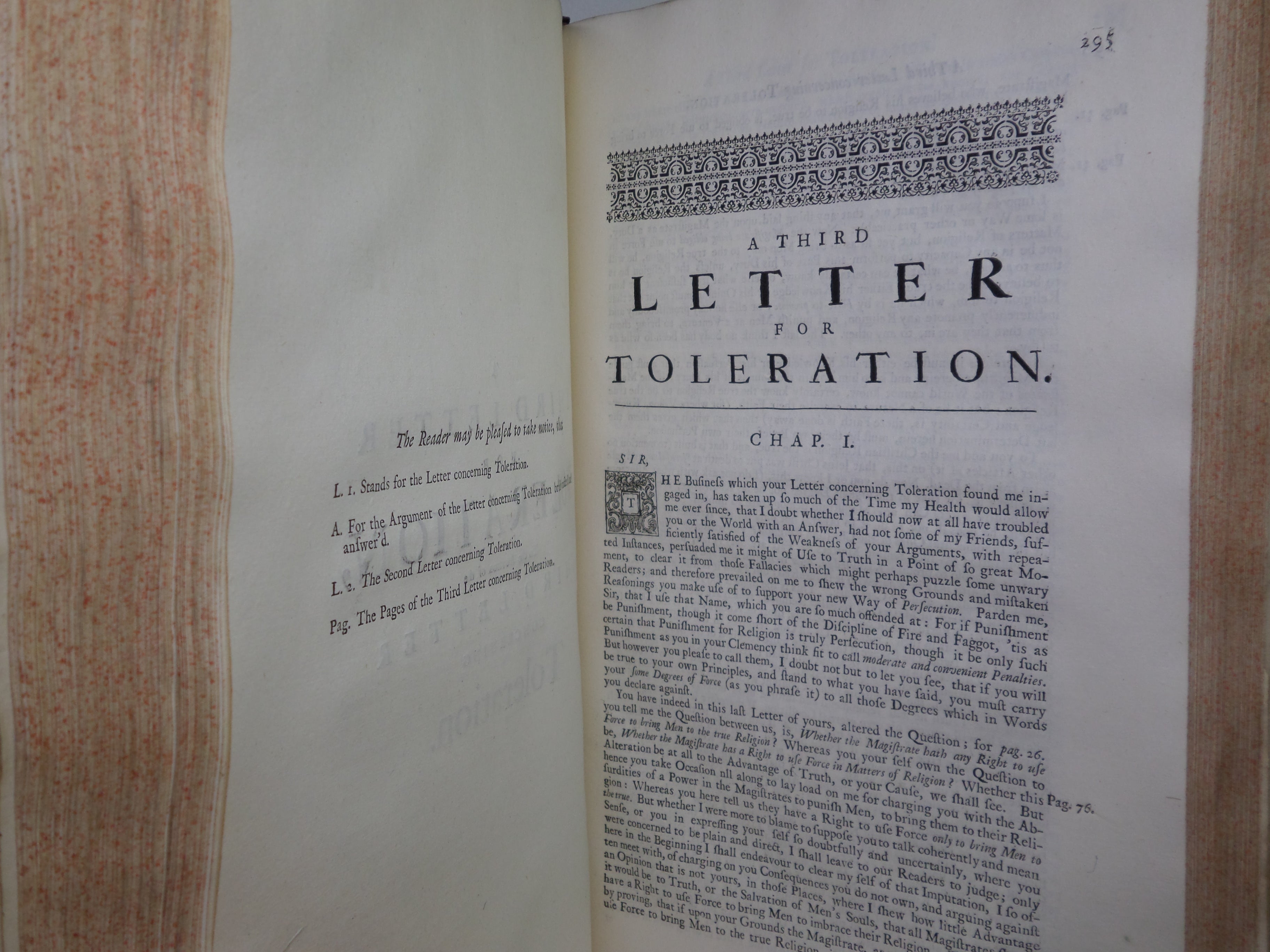 THE WORKS OF JOHN LOCKE 1722 SECOND EDITION IN THREE VOLUMES