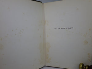 PETER AND WENDY BY J.M. BARRIE ILLUSTRATED BY F.D. BEDFORD 1911 FIRST EDITION