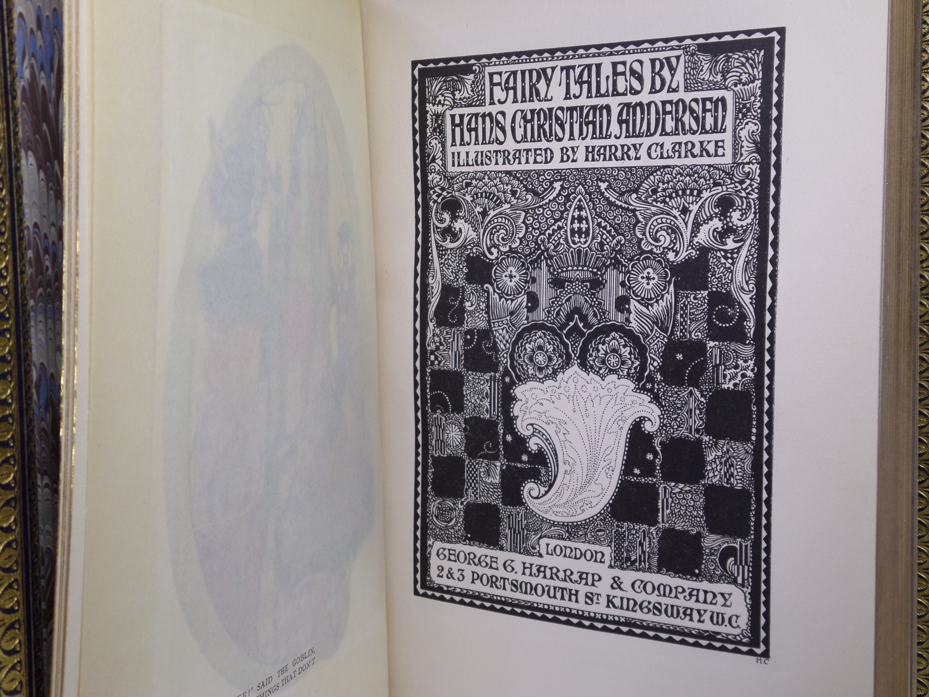 FAIRY TALES BY HANS CHRISTIAN ANDERSEN 1916 FINE BINDING, HARRY CLARKE ILLS.