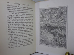 PETER AND WENDY BY J.M. BARRIE ILLUSTRATED BY F.D. BEDFORD 1911 FIRST EDITION