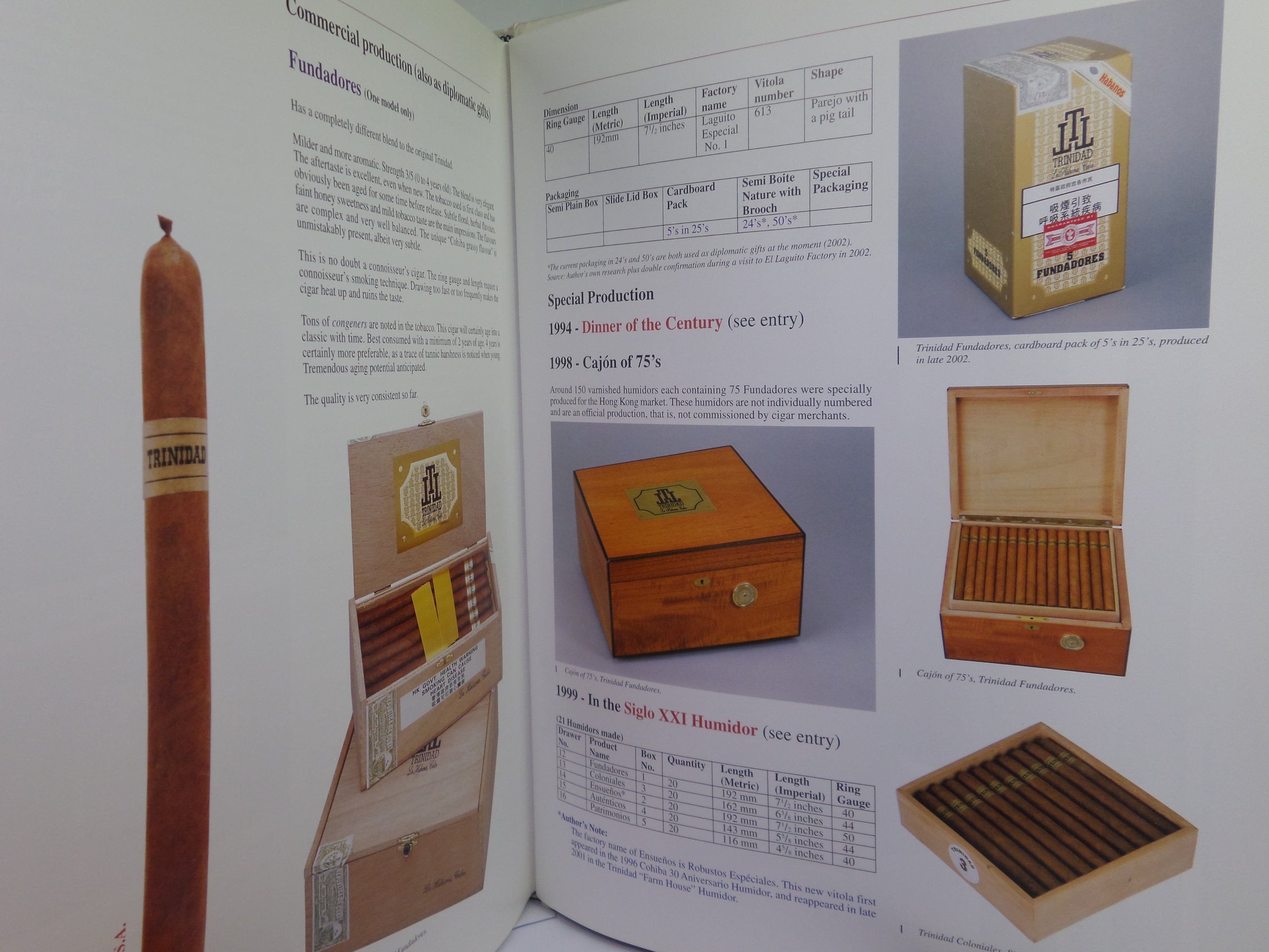 AN ILLUSTRATED ENCYCLOPAEDIA OF POST-REVOLUTION HAVANA CIGARS BY MIN RON NEE 2003 FIRST EDITION